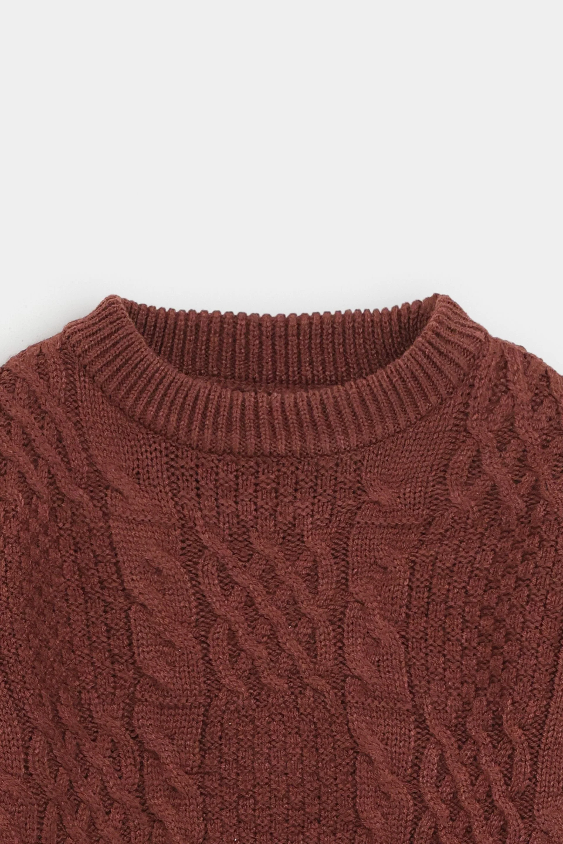 Basic Cable Knitted Sweater - Image 2