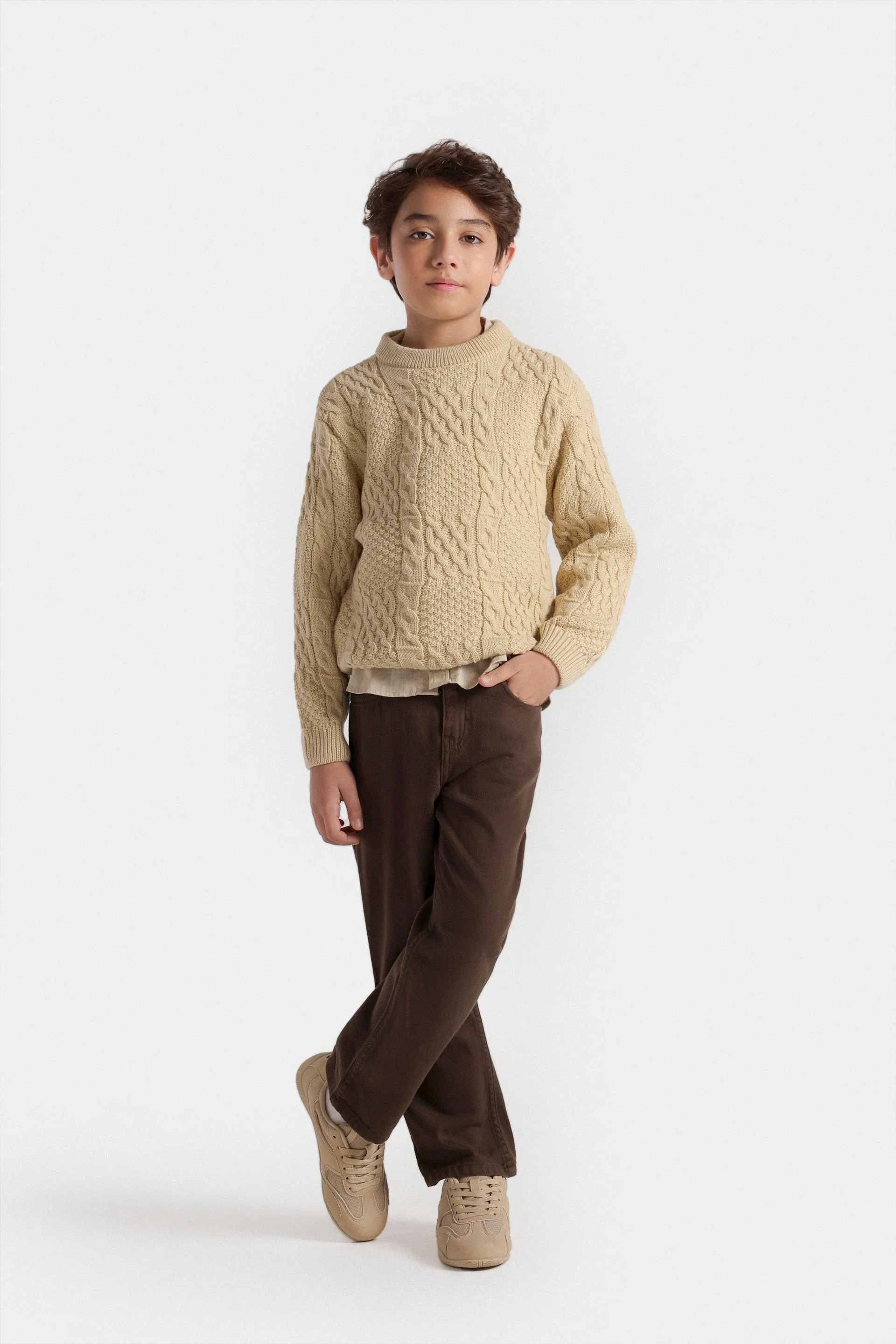 Cable Knit Sweater - Image 9