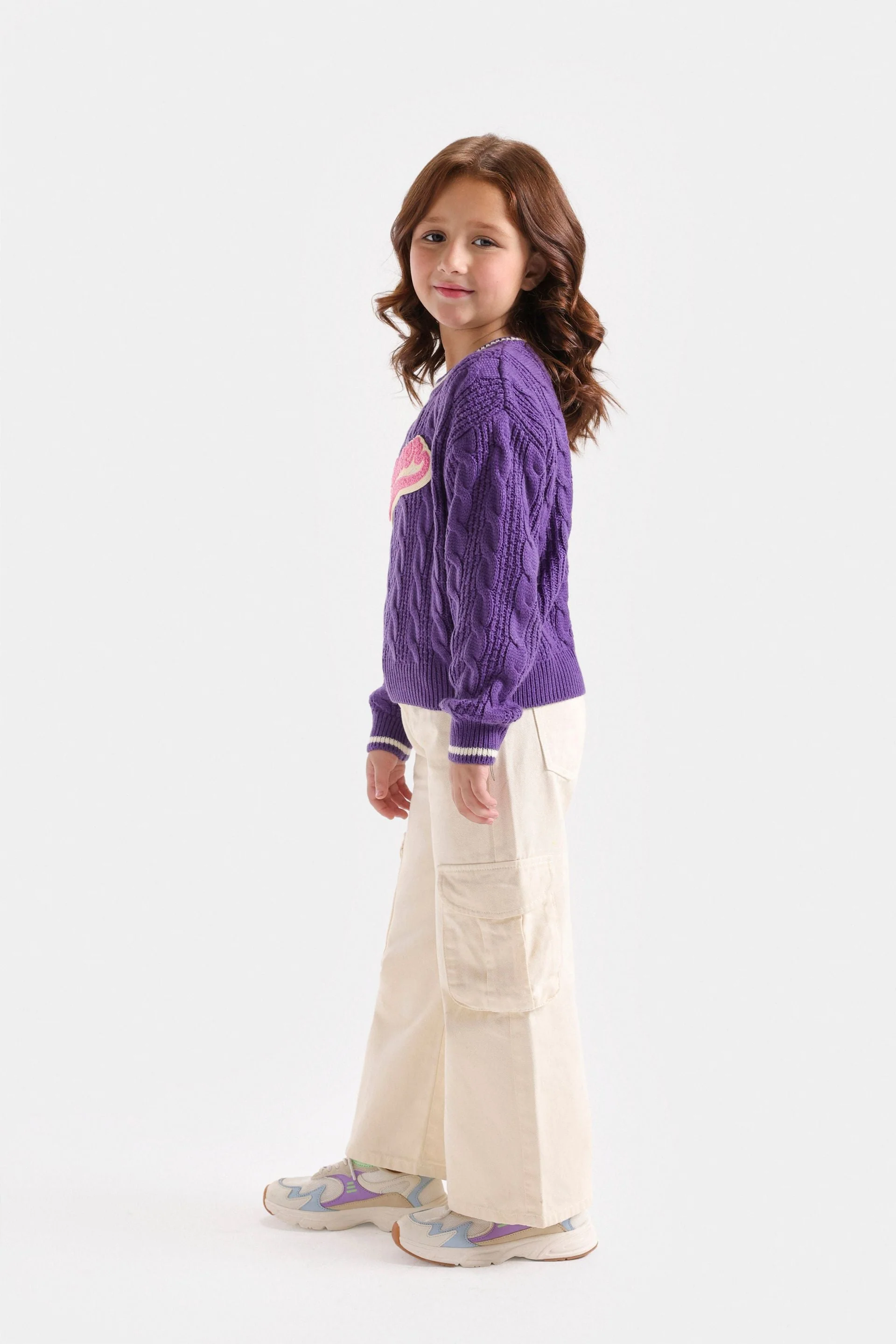 Varsity Cable Knitted Sweater - Image 5