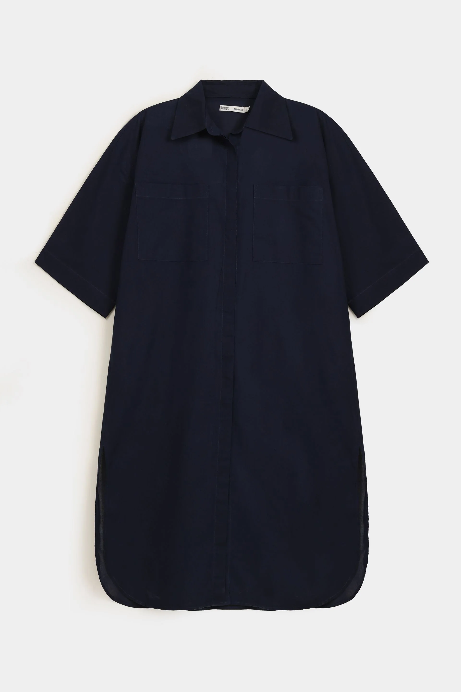 Basic Linen Shirt Dress - Image 12