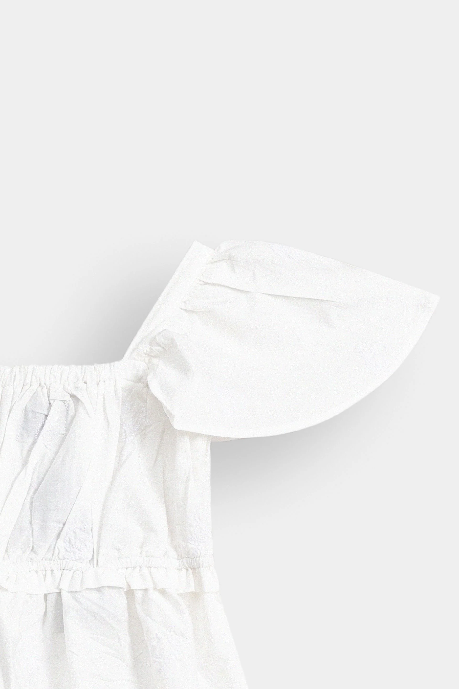 Embroidered Tier Gathered Dress - Image 5