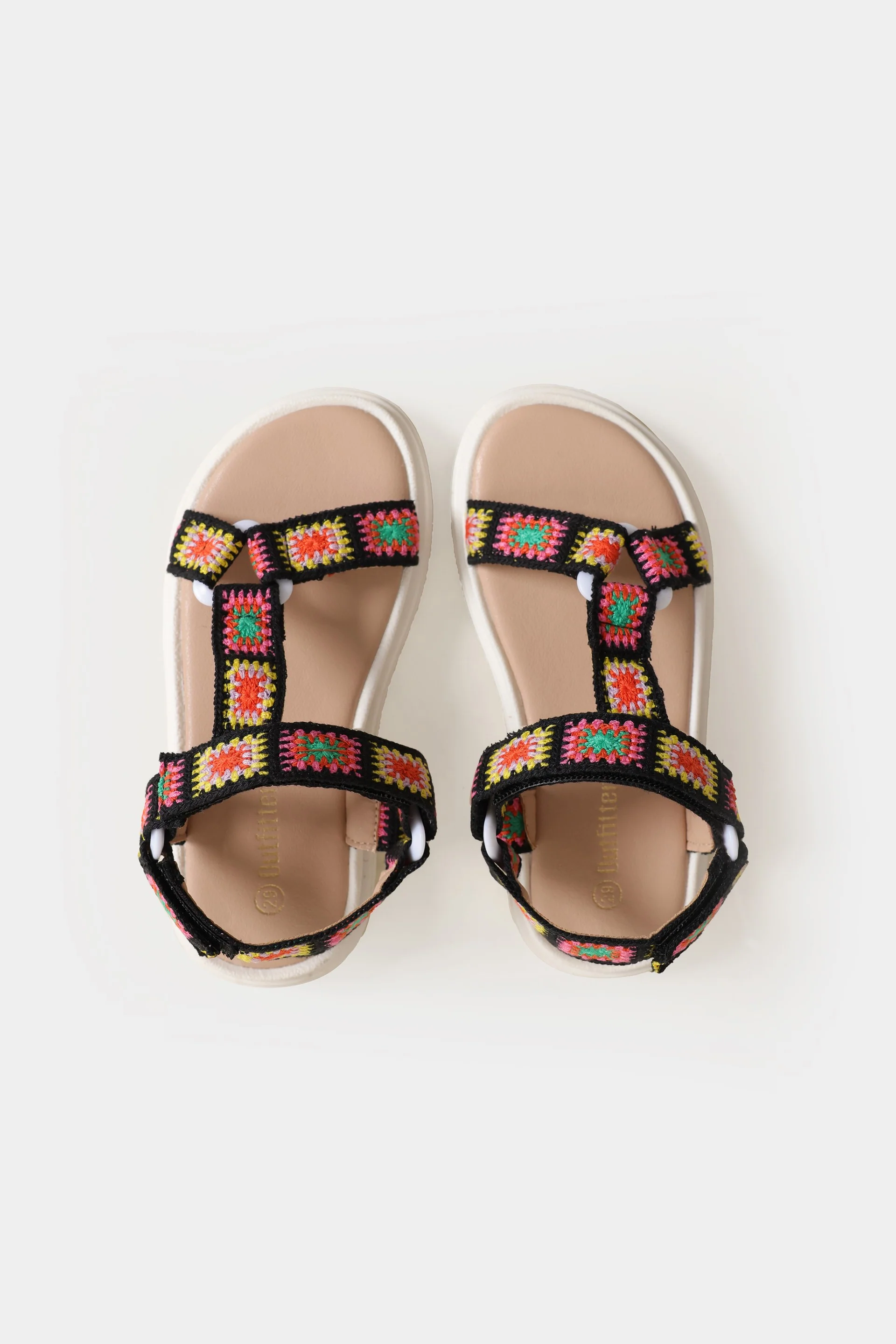Crocheted Strappy Sandals - Image 3
