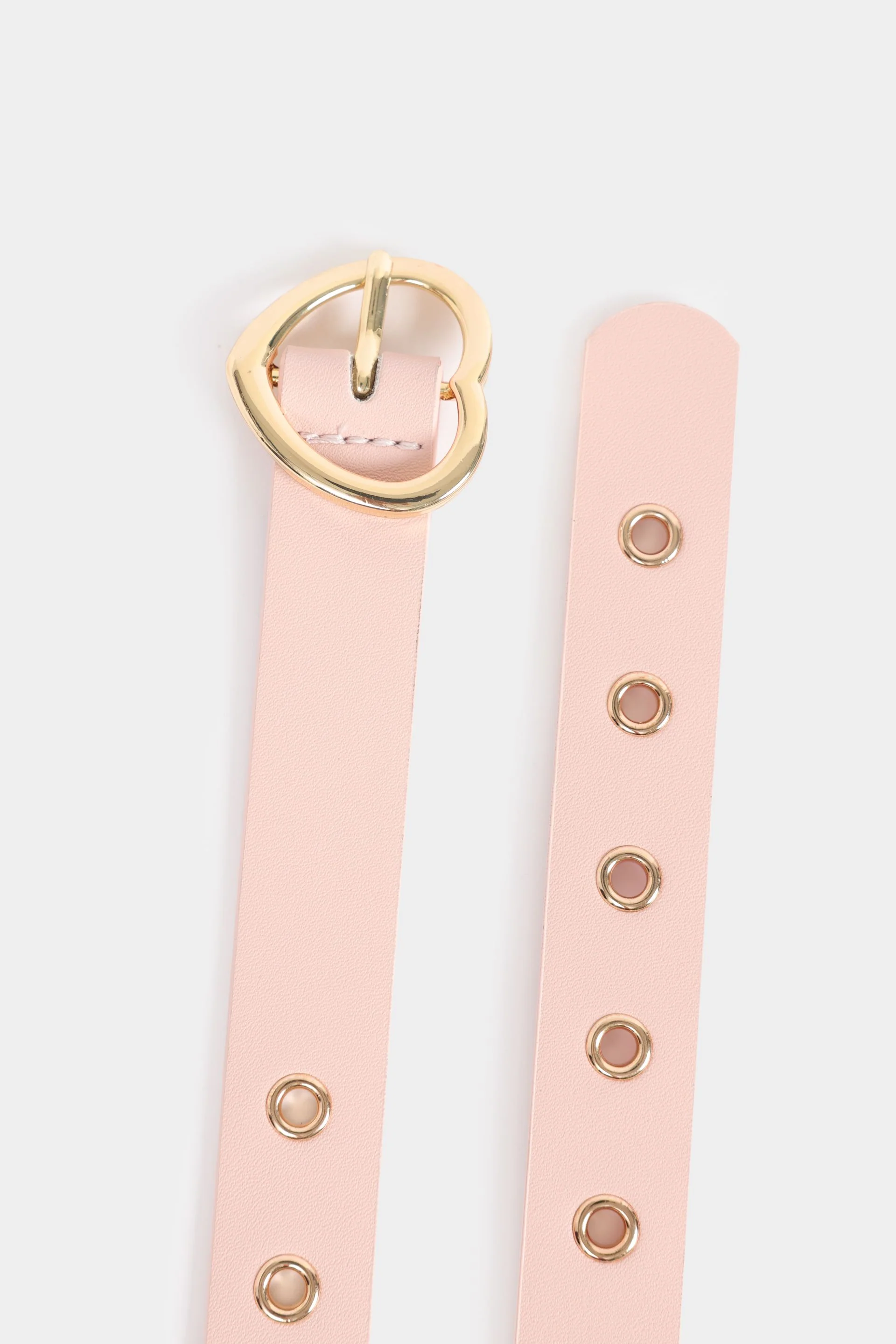 Metallic Heart Buckle Belt - Image 3