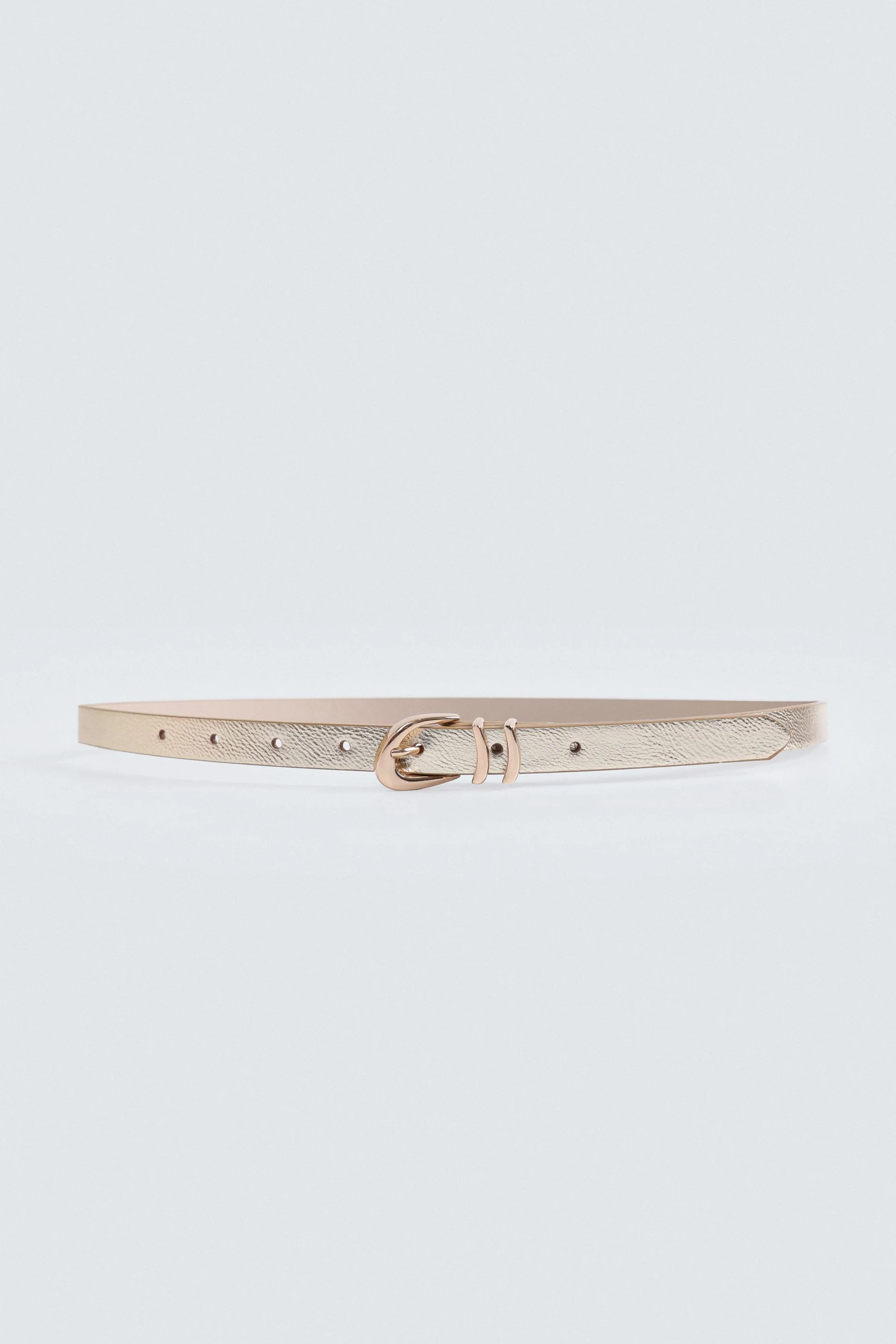 Textured Metallic Belt