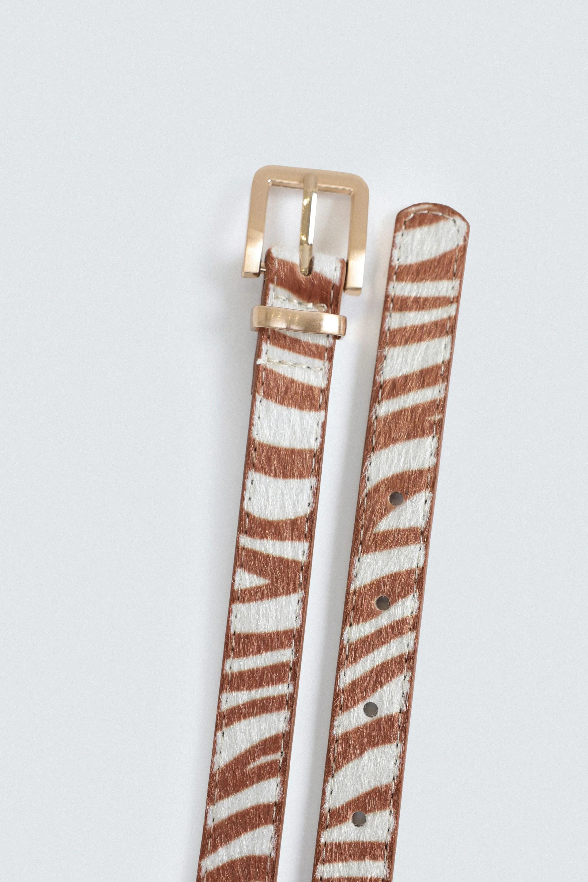 Textured Animal Print Belt - Image 2