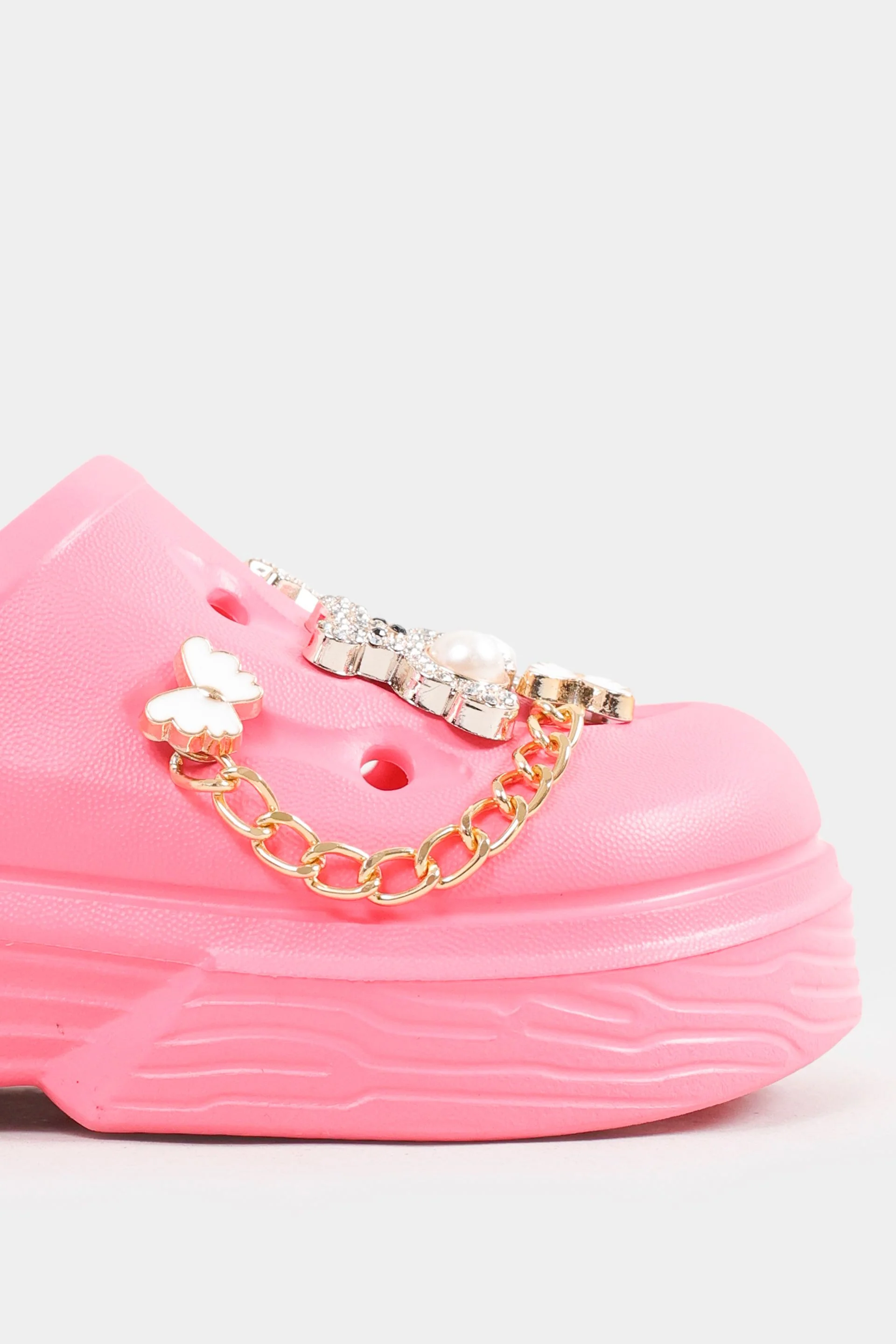 Embellished Rubberized Clogs - Image 3