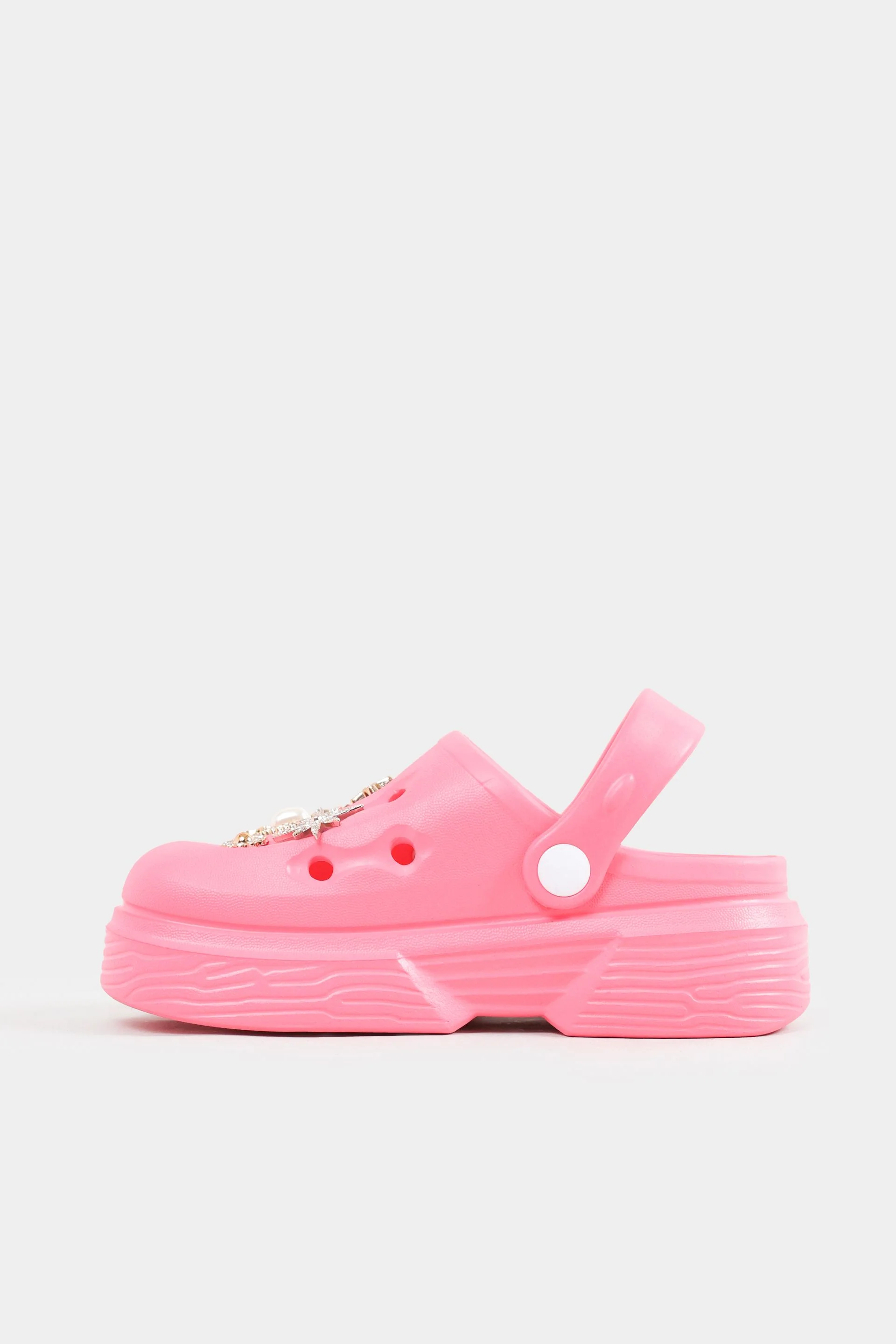 Embellished Rubberized Clogs - Image 4