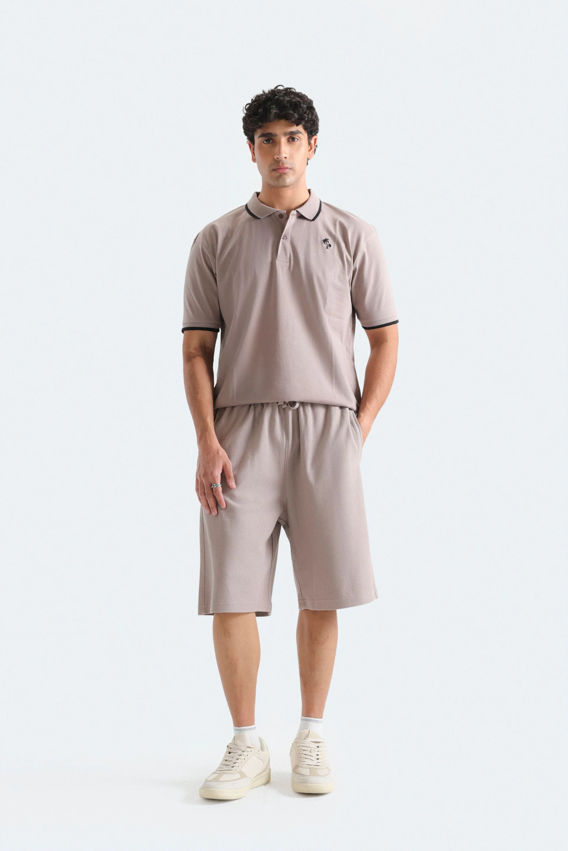 Textured Bermuda Shorts