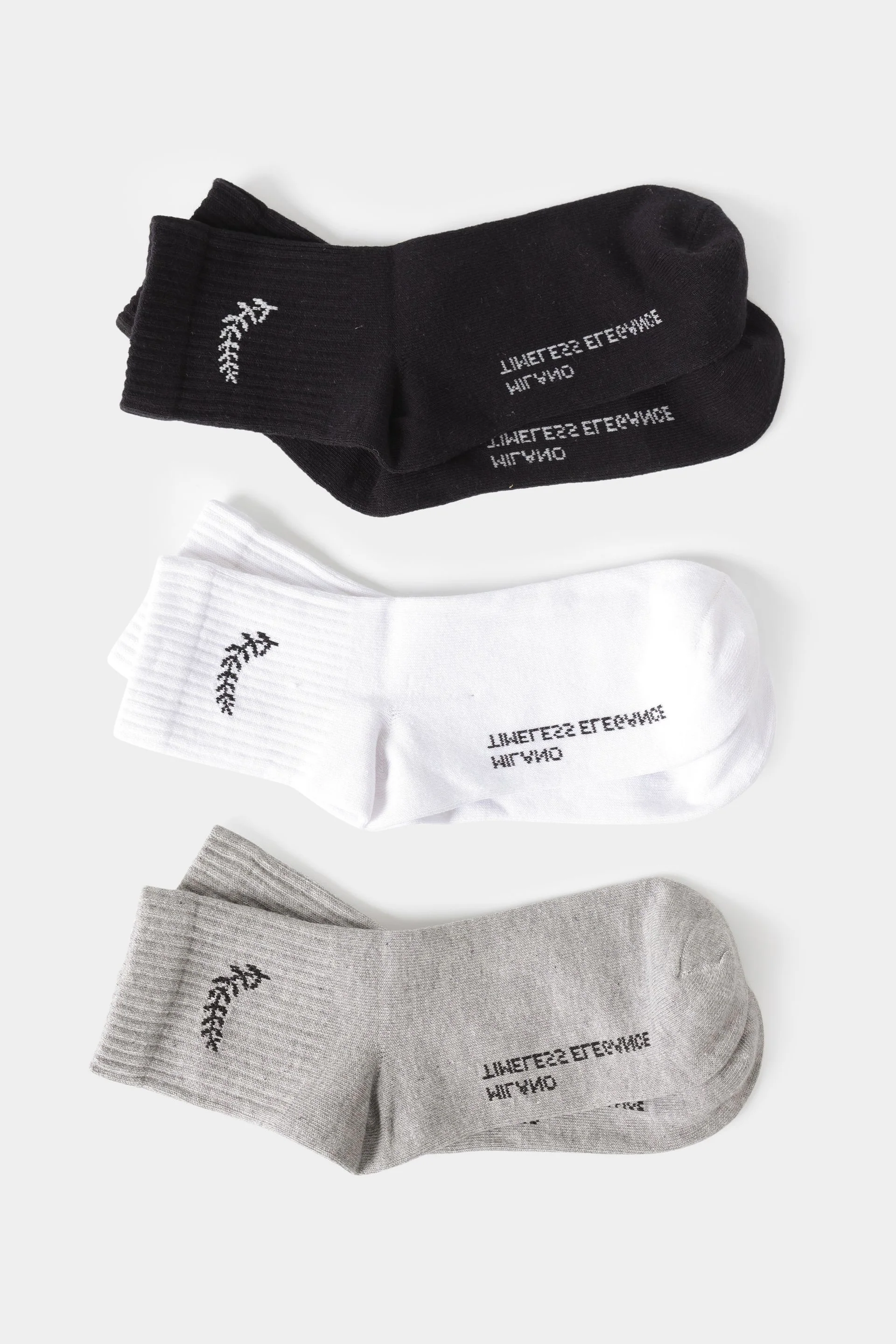 Pack of 3- Slogan Crew Socks