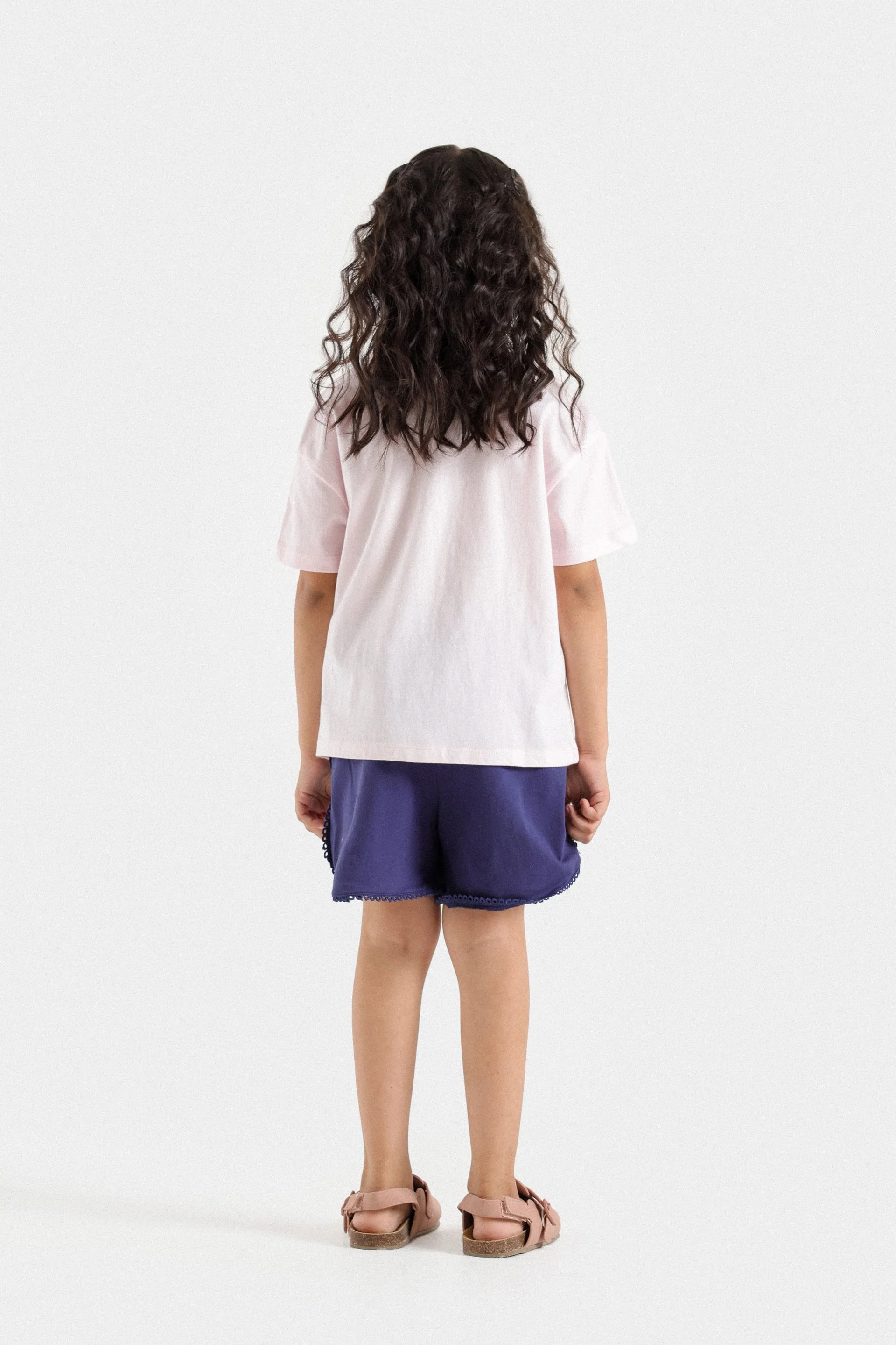 Knitted Shorts With Lace Detail - Image 6