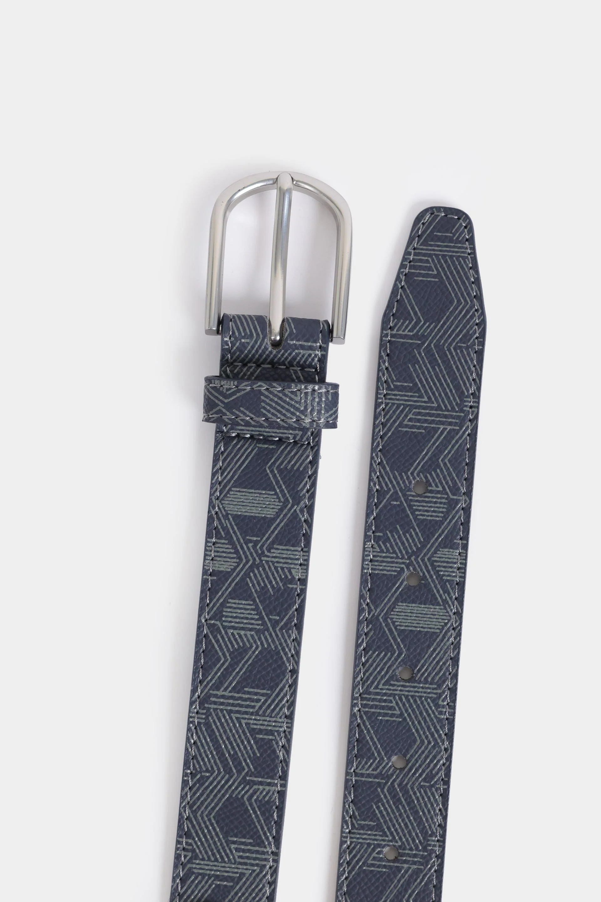 Printed Faux Leather Belt - Image 3