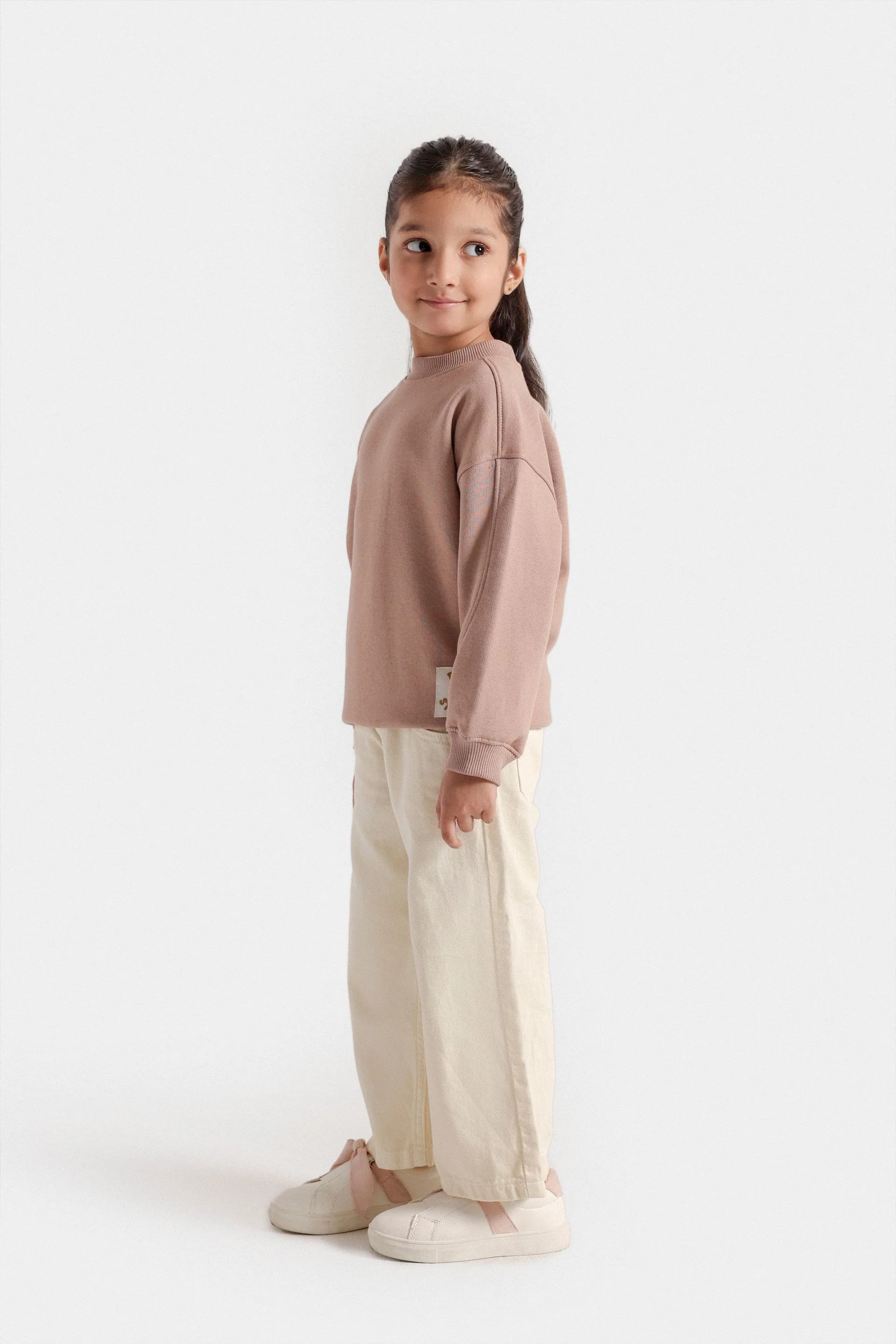Basic Sweatshirt With Cut & Sew Detail - Image 10