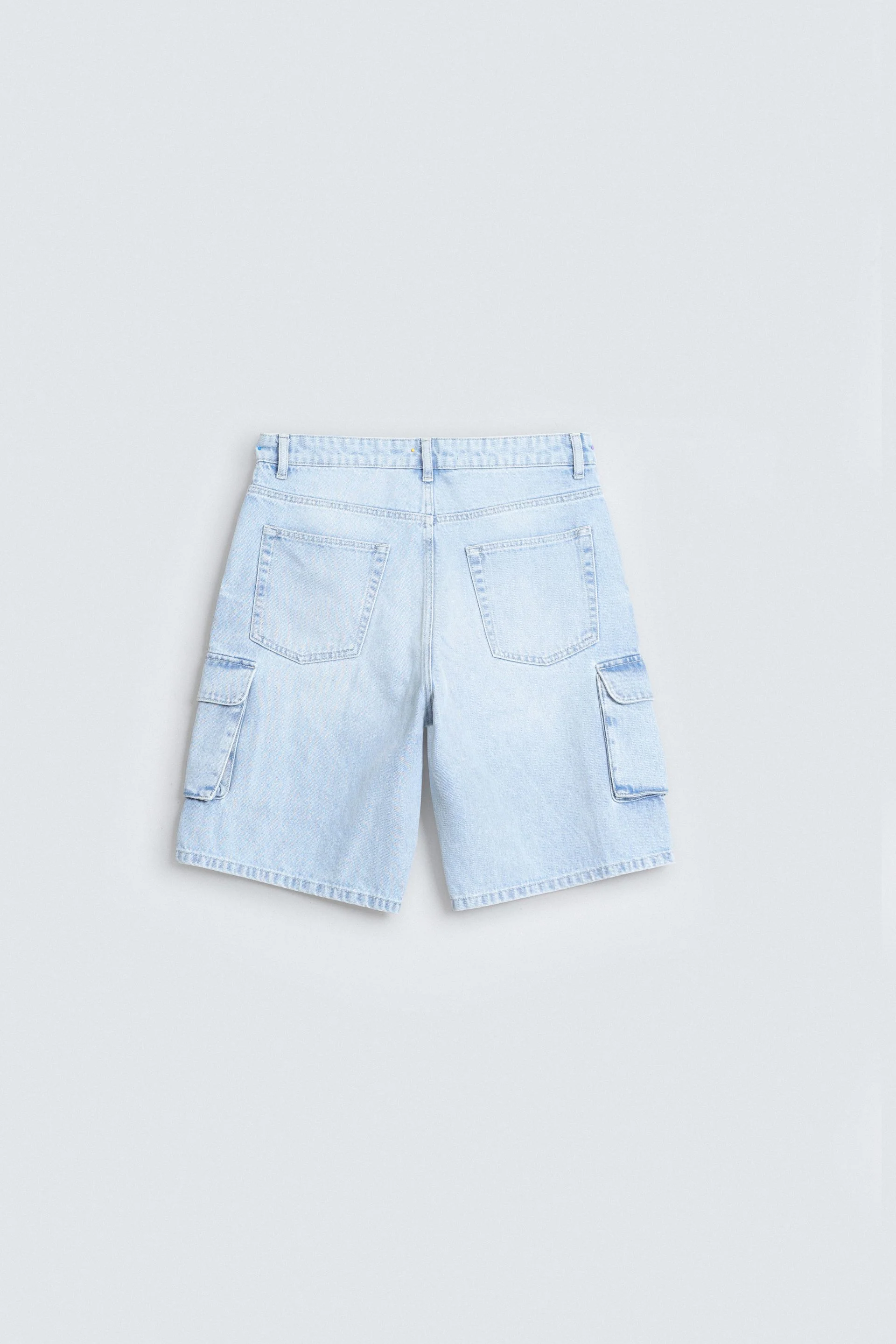 Denim Cargo Shorts - Image 17