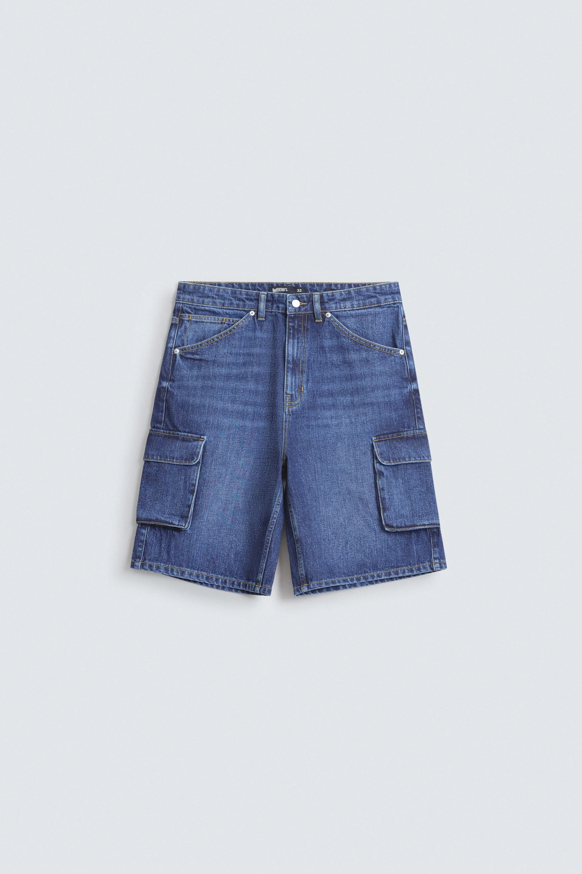 Denim Cargo Shorts - Image 6