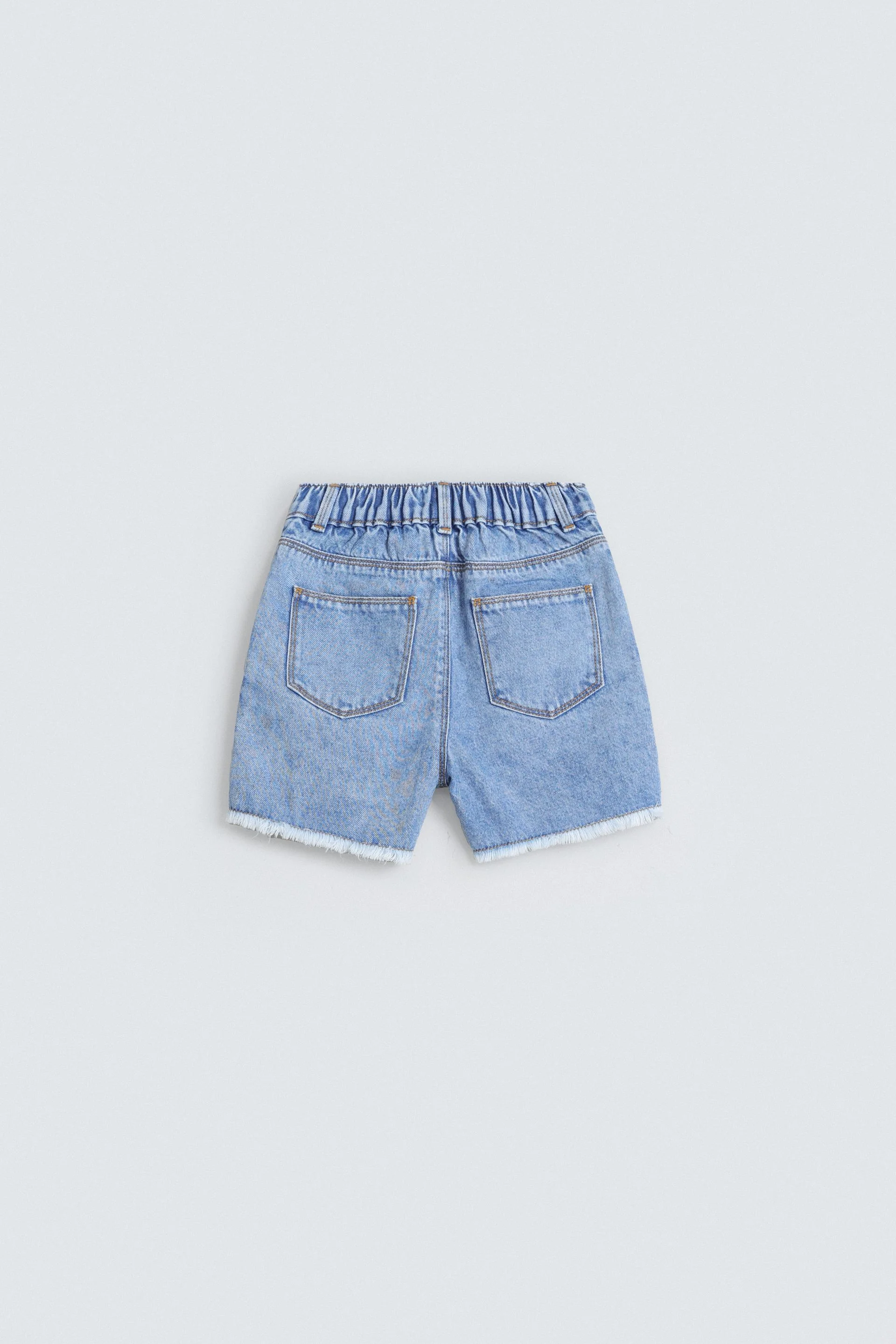 Embroidered Denim Shorts - Image 4