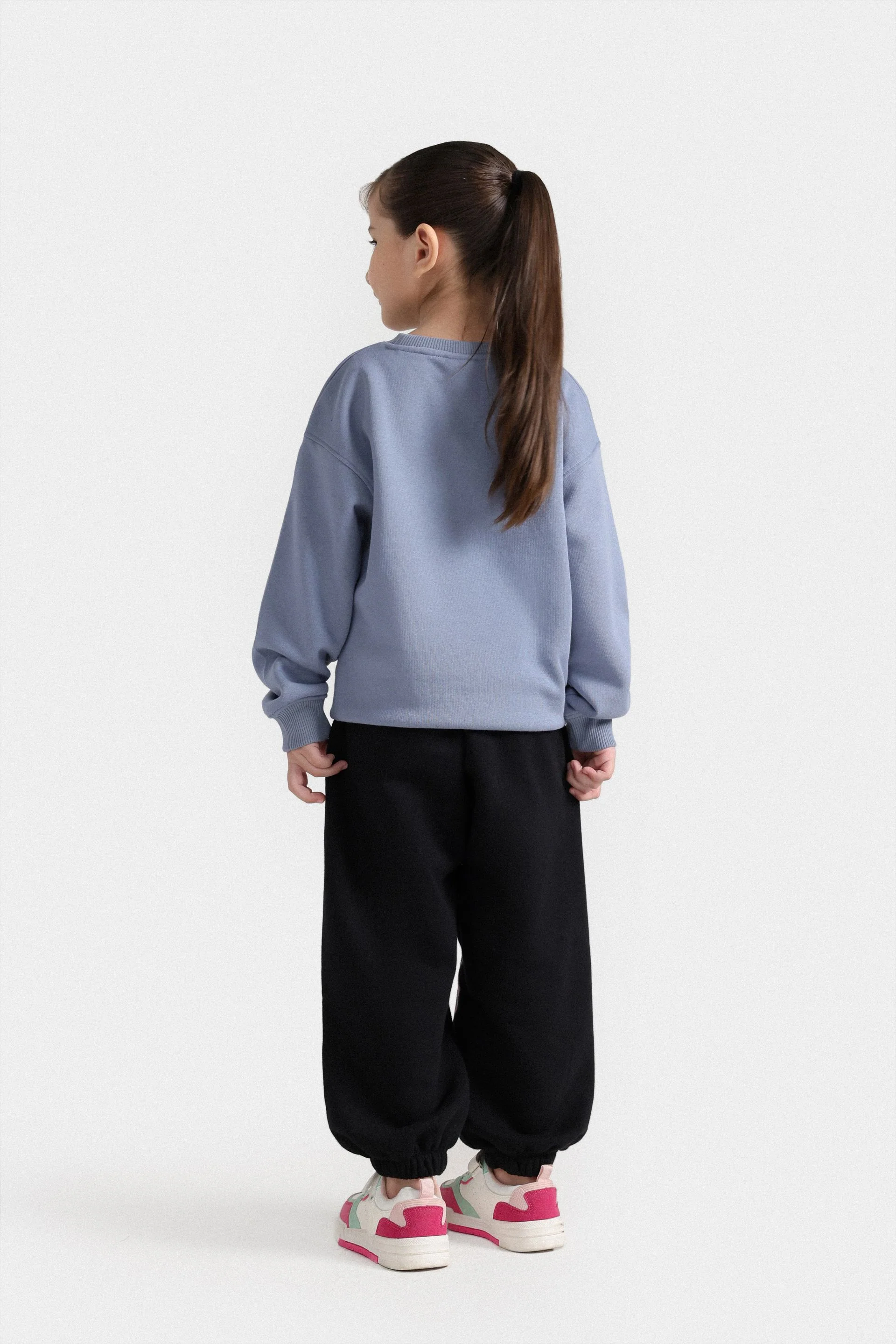 Basic Sweatshirt With Cut & Sew Detail - Image 10
