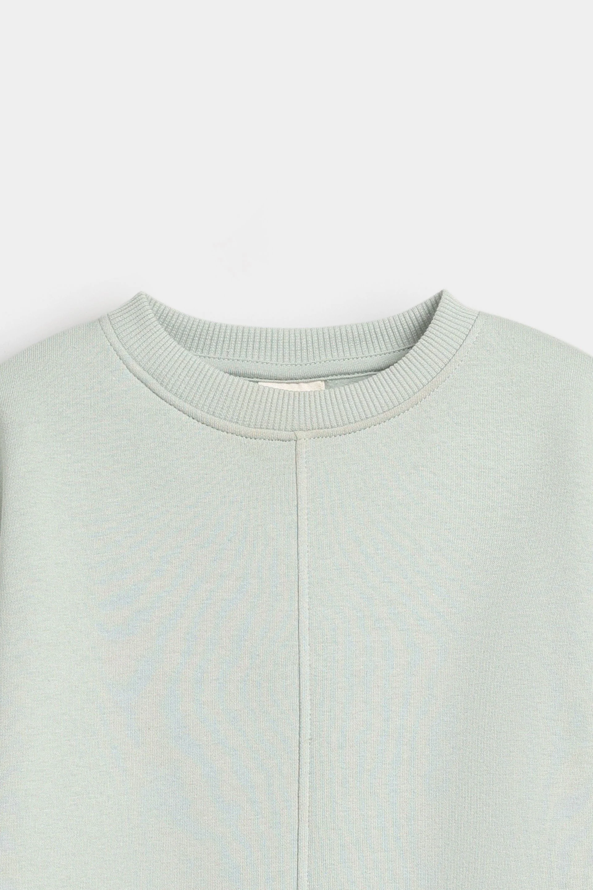 Basic Sweatshirt With Cut & Sew Detail - Image 2