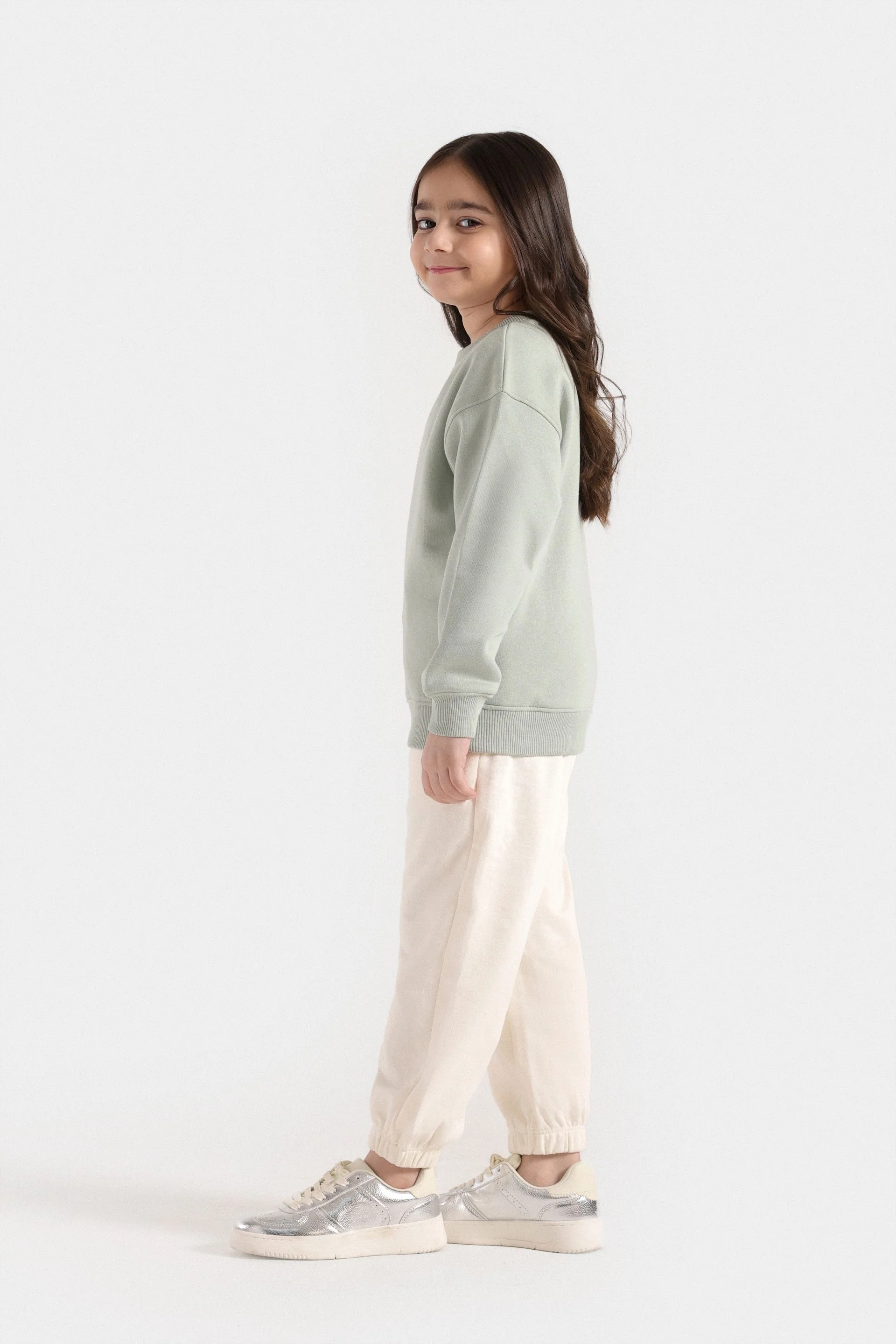 Basic Sweatshirt With Cut & Sew Detail - Image 5