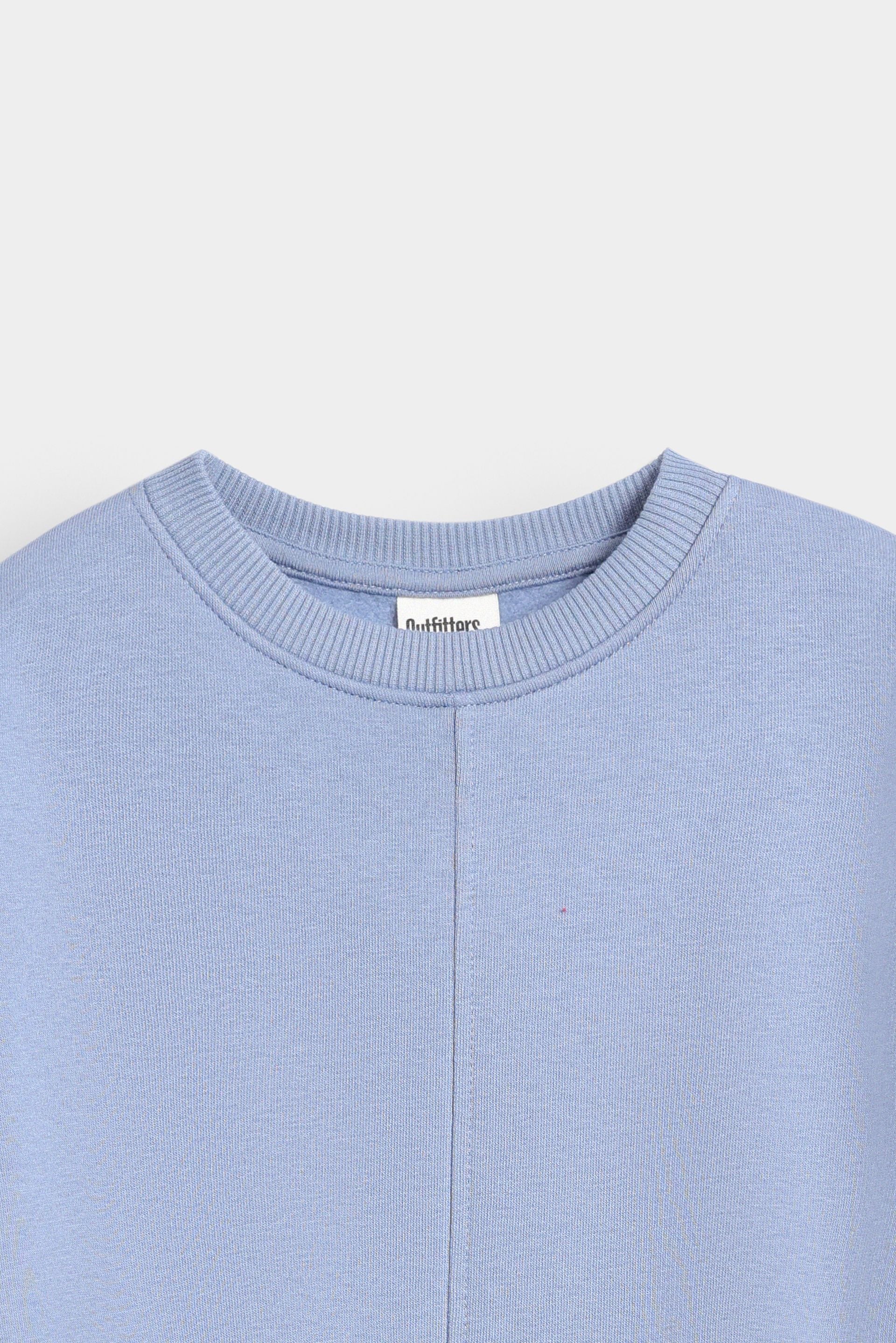 Basic Sweatshirt With Cut & Sew Detail - Image 7