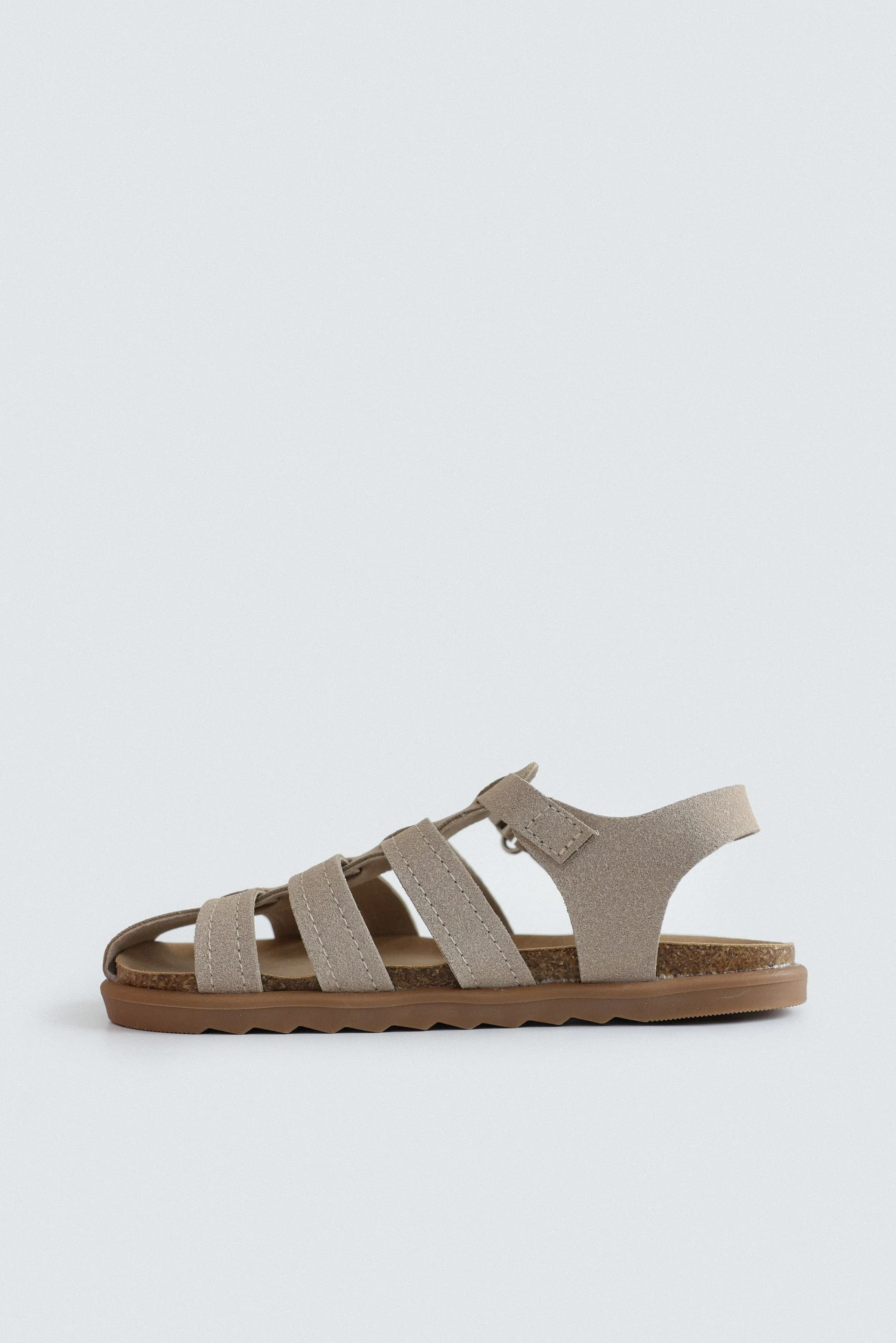 Suede Cage Sandals - Image 4