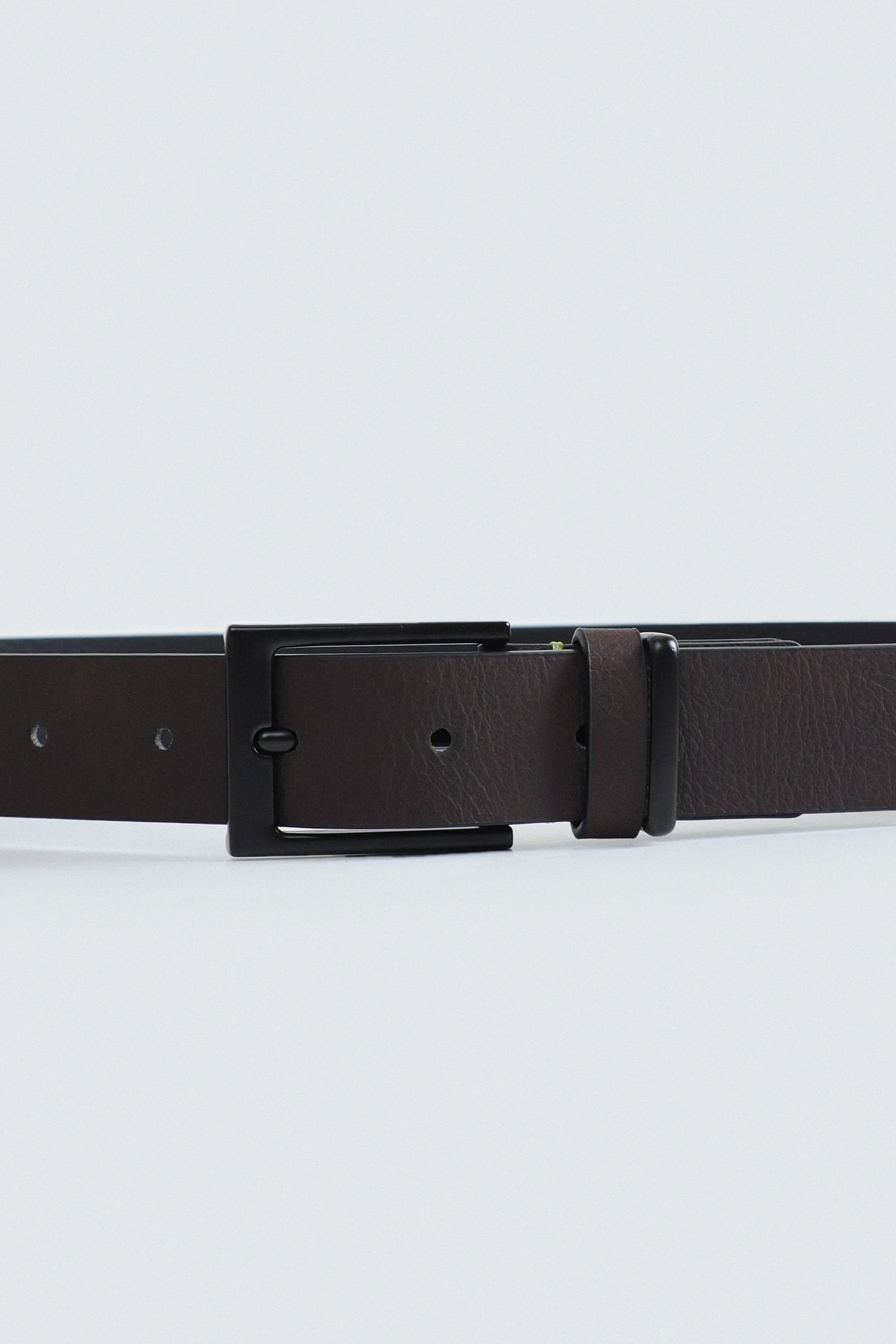Textured Faux Leather Belt - Image 2
