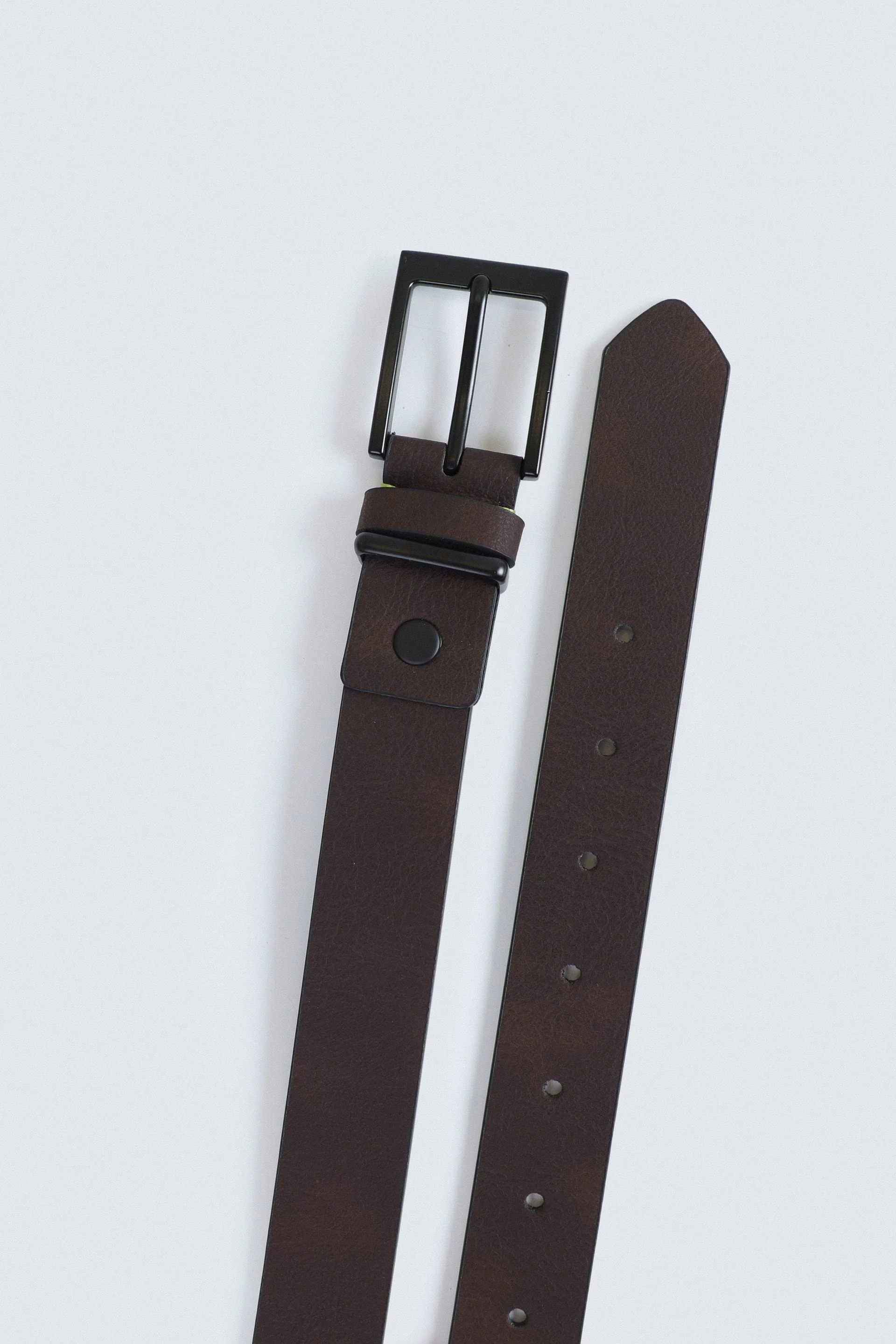 Textured Faux Leather Belt - Image 3