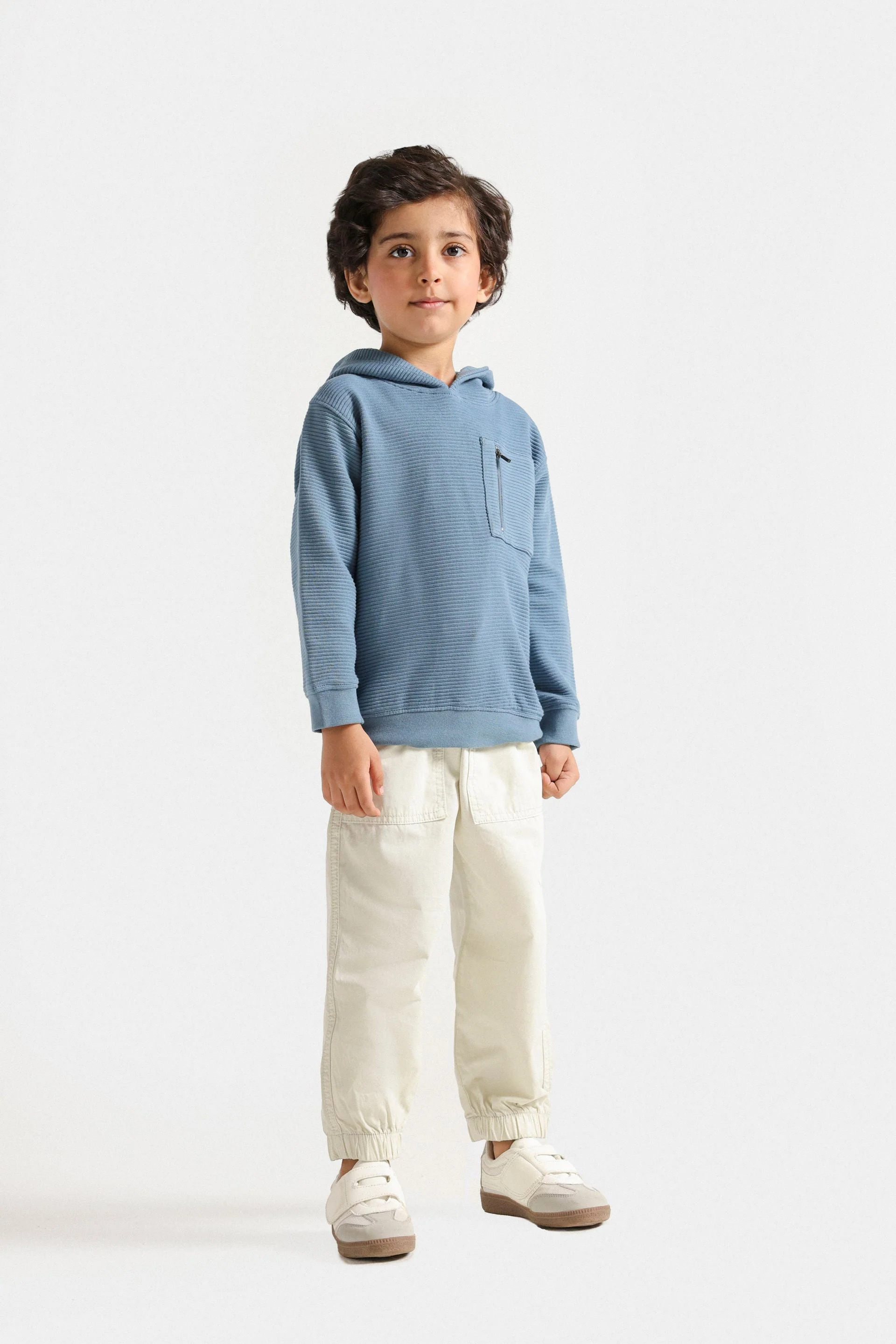 Basic Ribbed Hoodie - Image 4