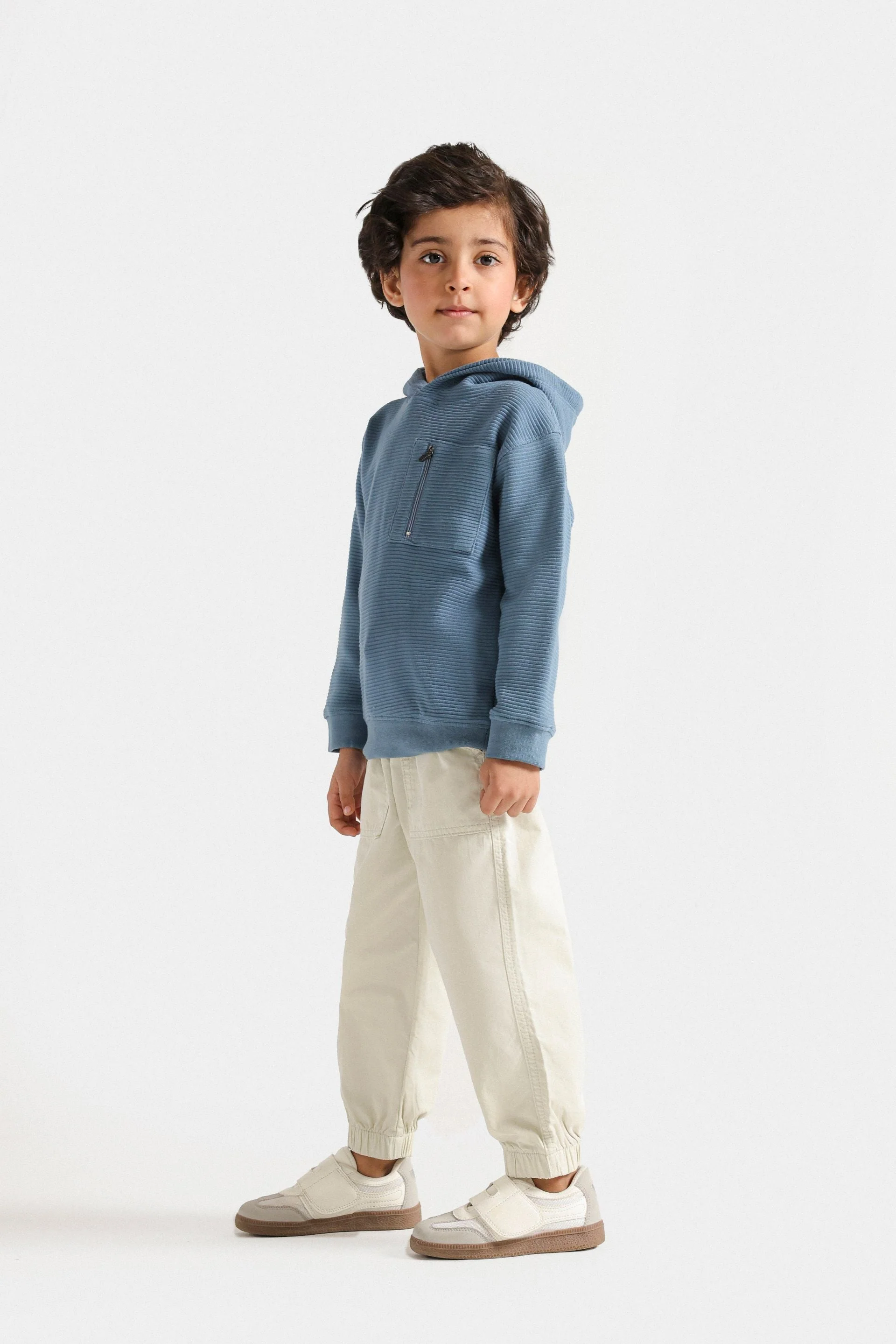 Basic Ribbed Hoodie - Image 5