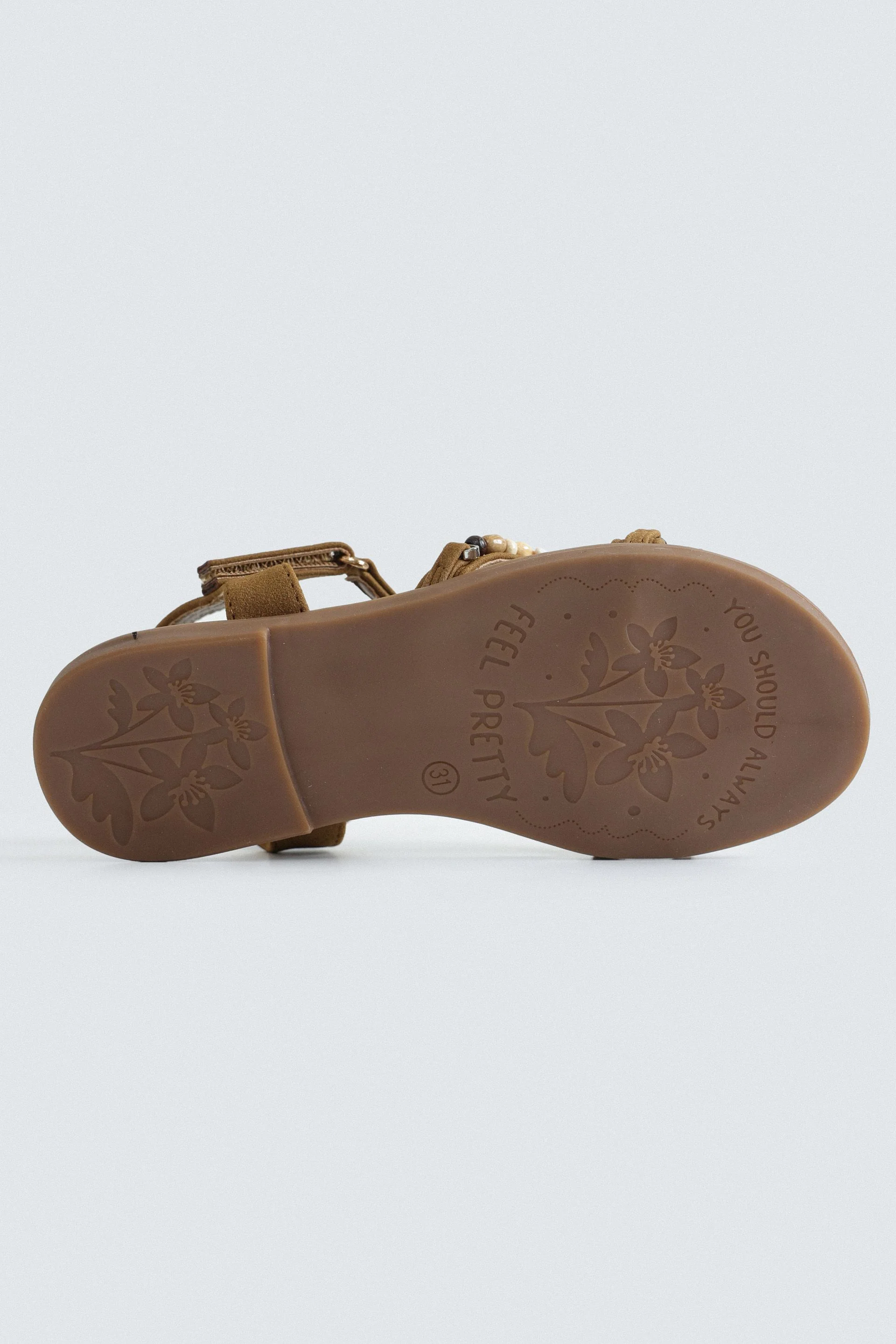 Suede Beaded Sandals - Image 6
