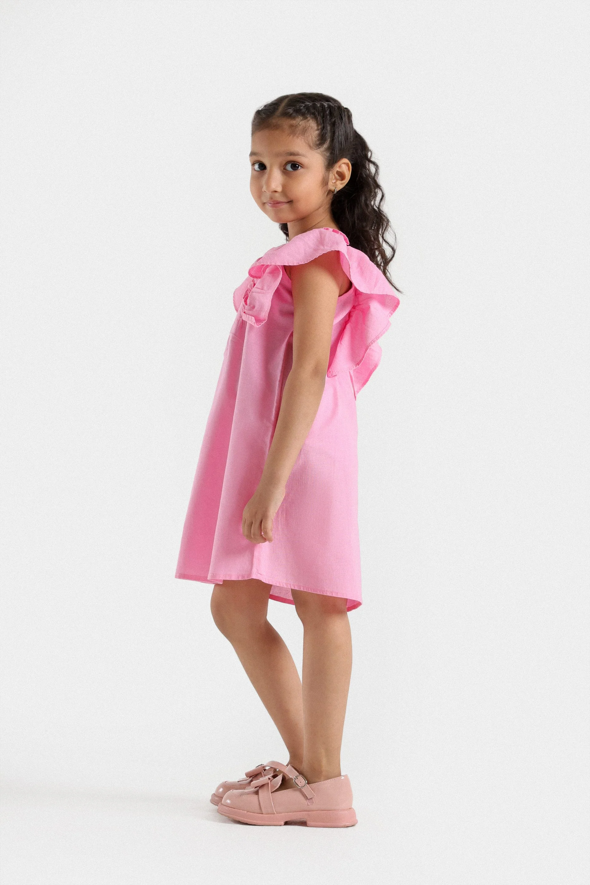 Dress With Frill Sleeves - Image 5