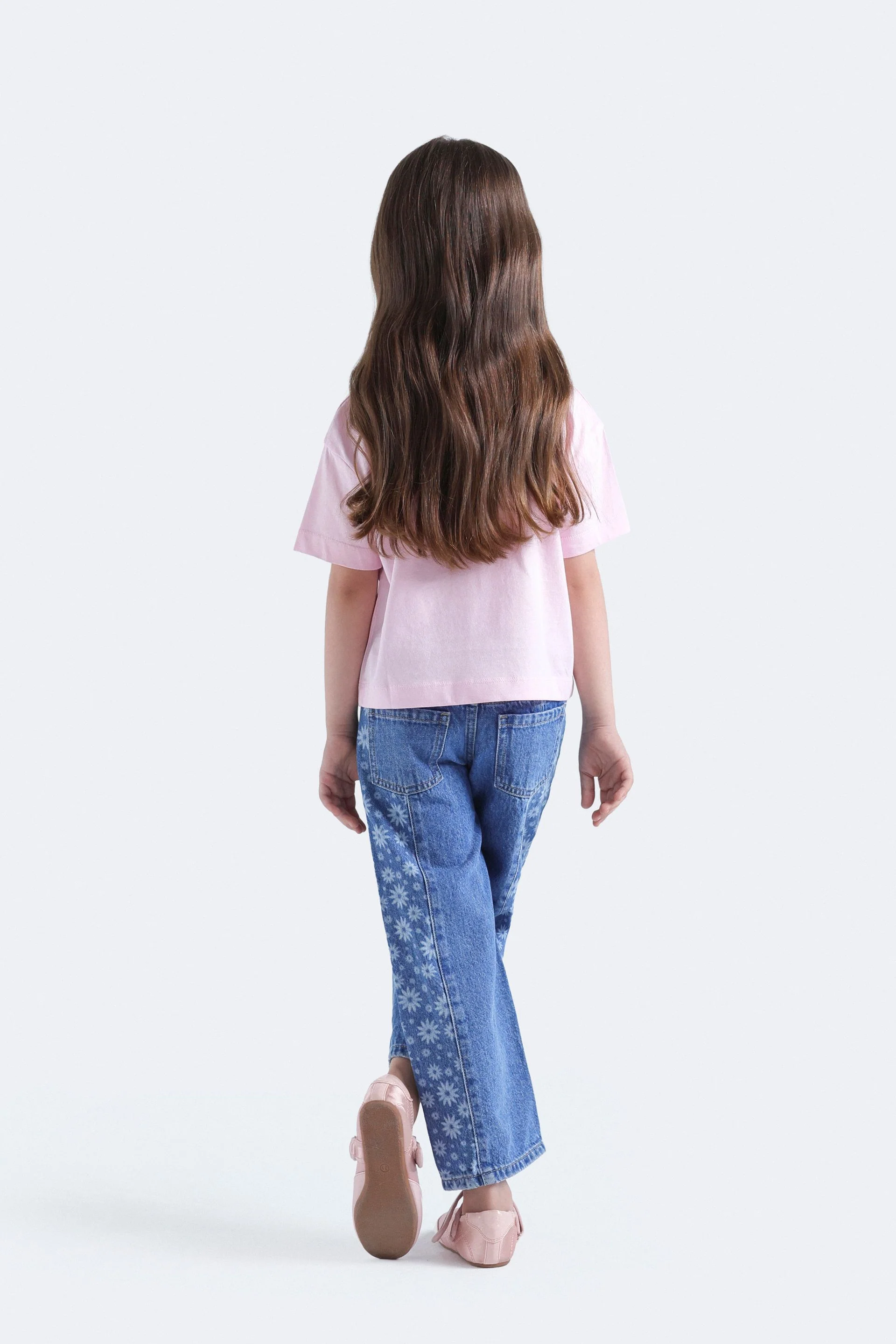 Wide leg Jeans With Laser Print - Image 7