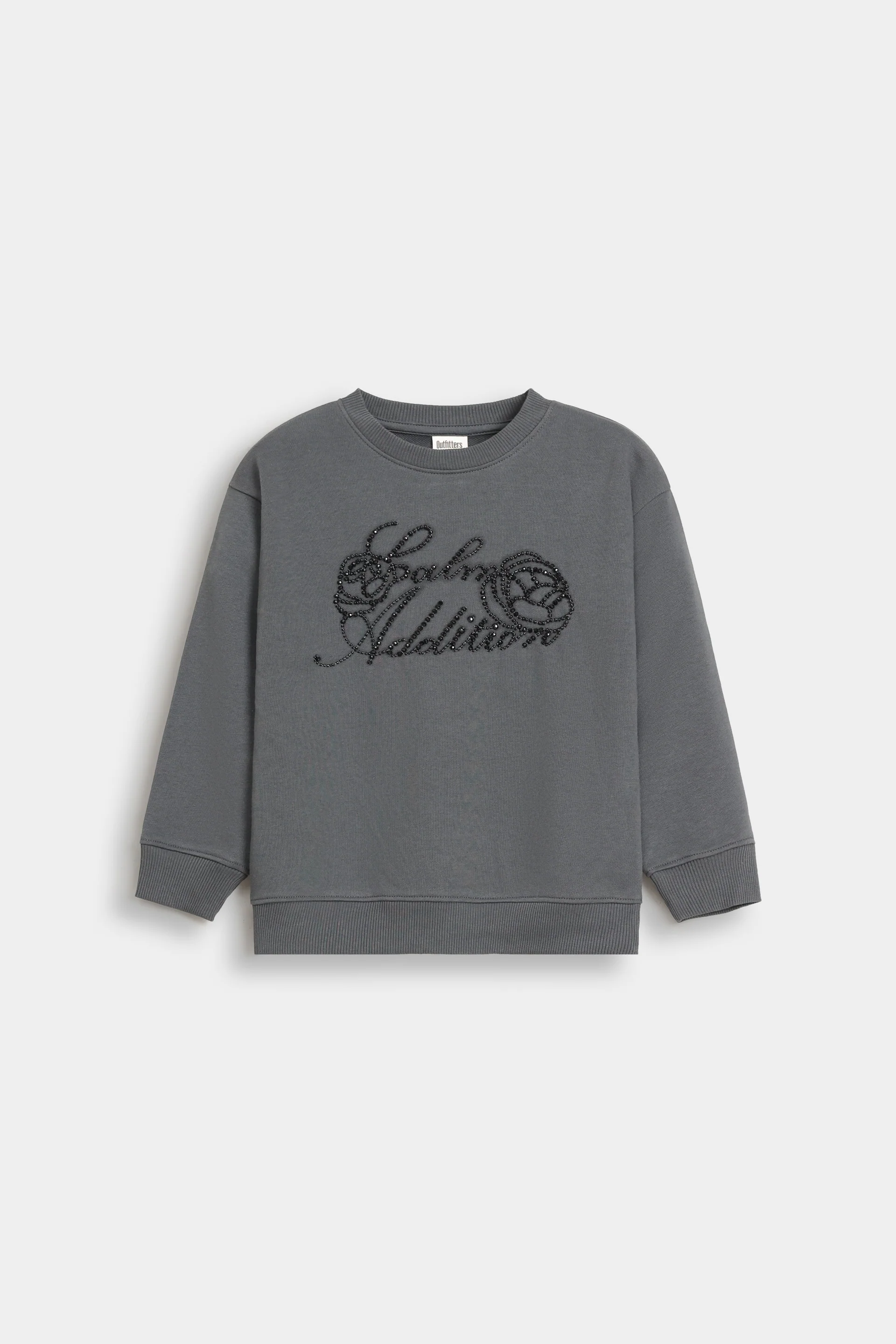 Sweatshirt With Tulle Applique Detail