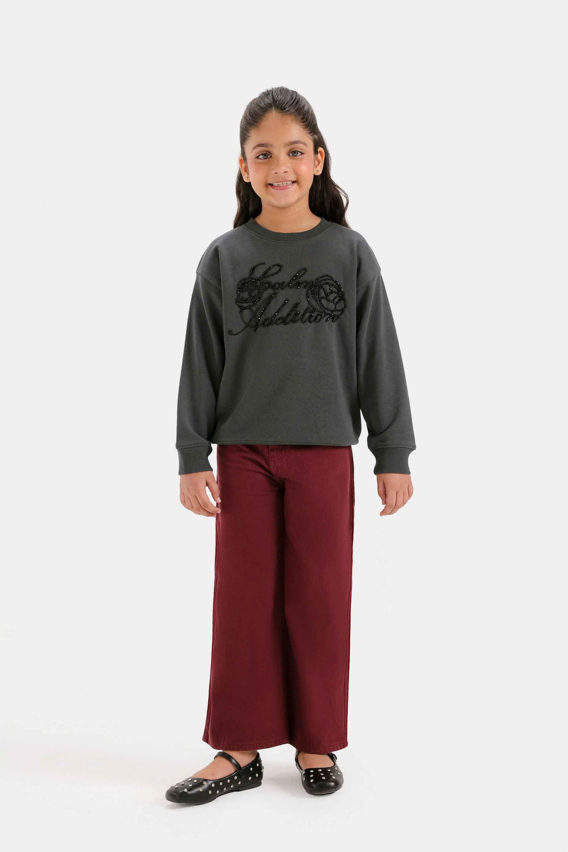 Sweatshirt With Tulle Applique Detail - Image 4