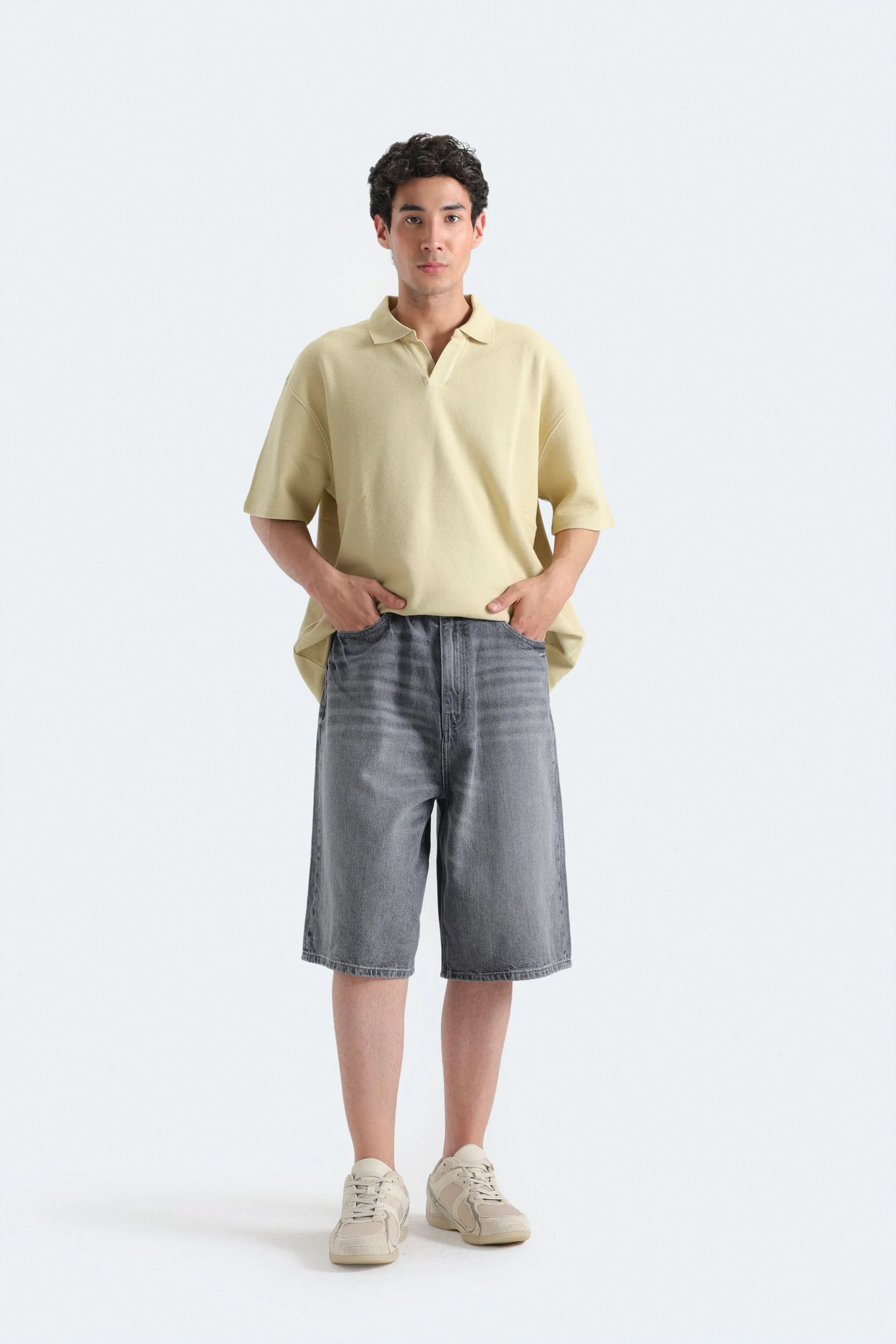Denim Bermuda Shorts