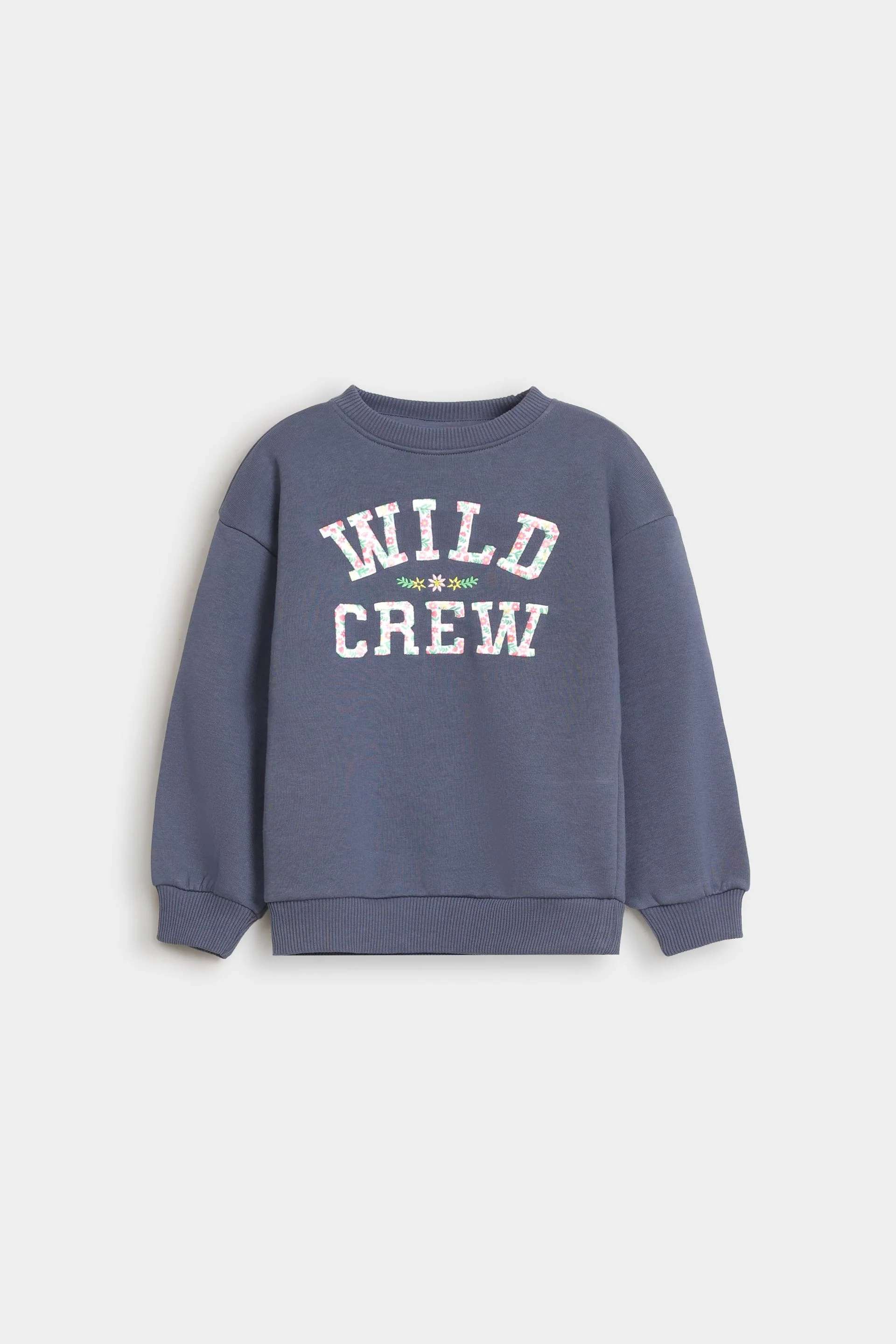 Embroidered Slogan Sweatshirt