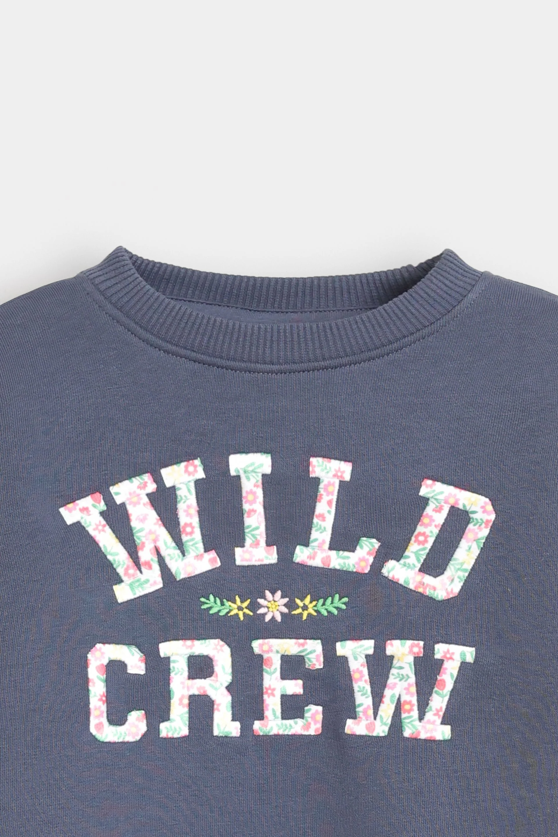 Embroidered Slogan Sweatshirt - Image 2