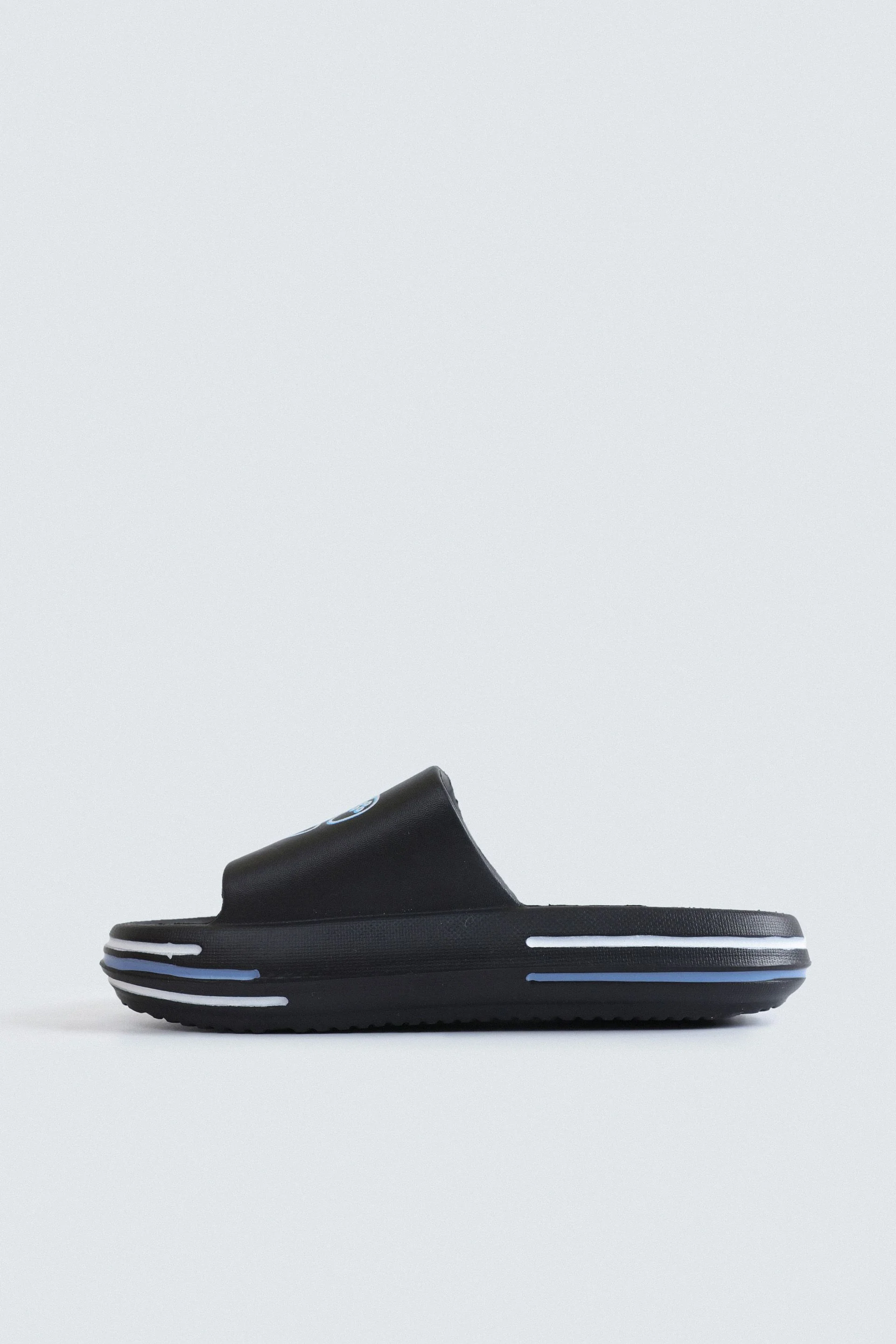 Slogan Print Rubber Slides - Image 2
