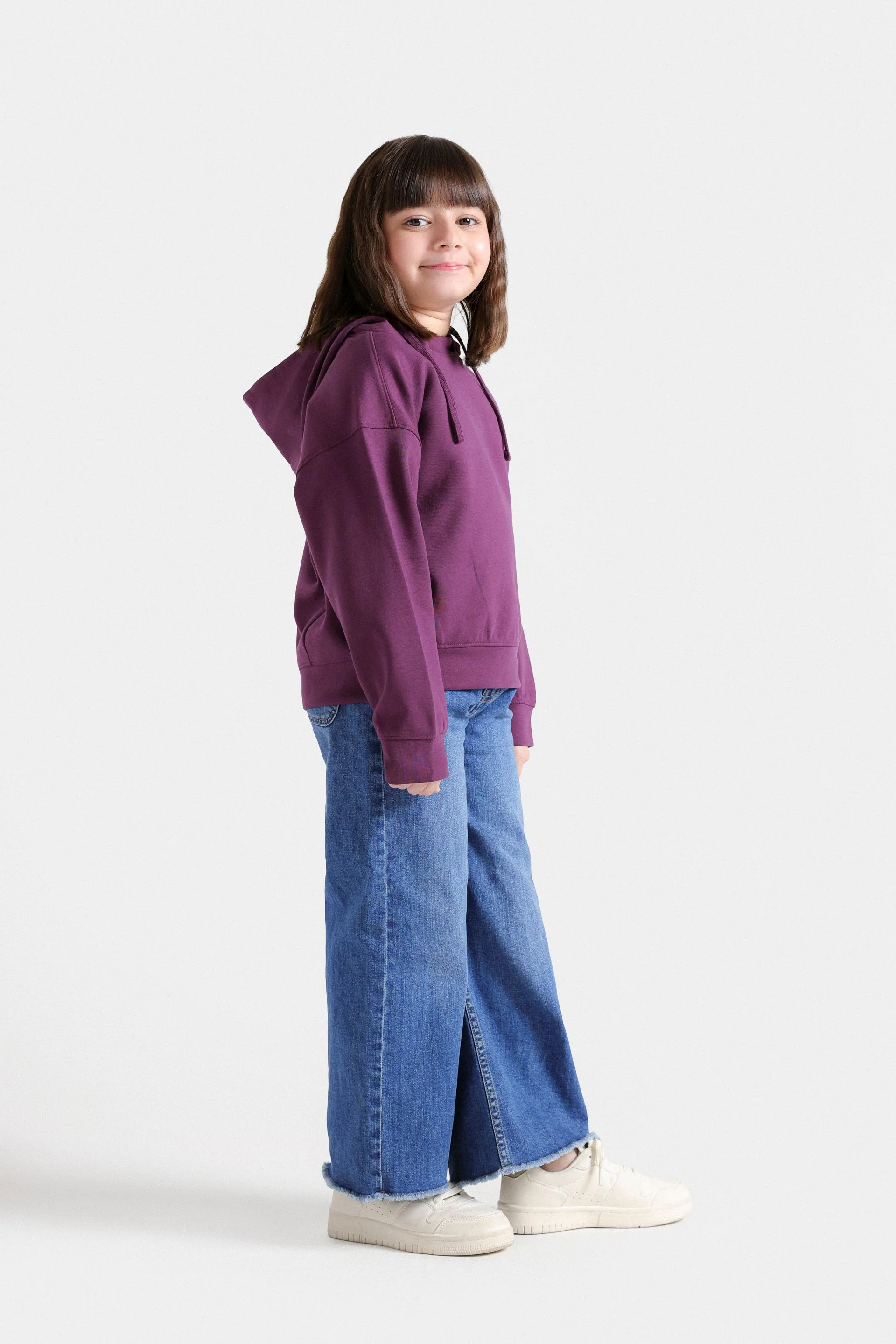 Cropped Cut & Sew Hoodie - Image 5