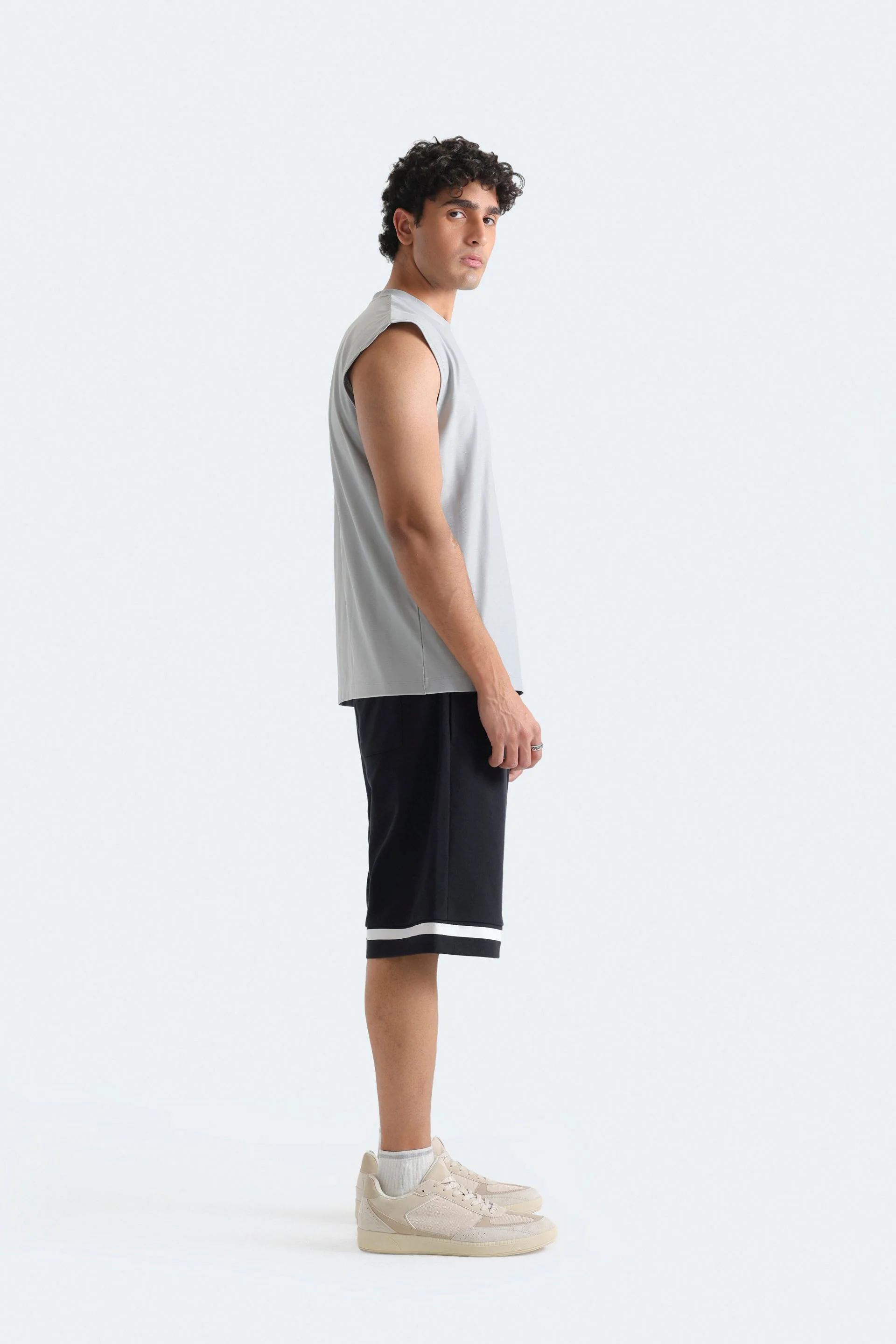 Activewear Jacquard Mesh Tank Top - Image 3
