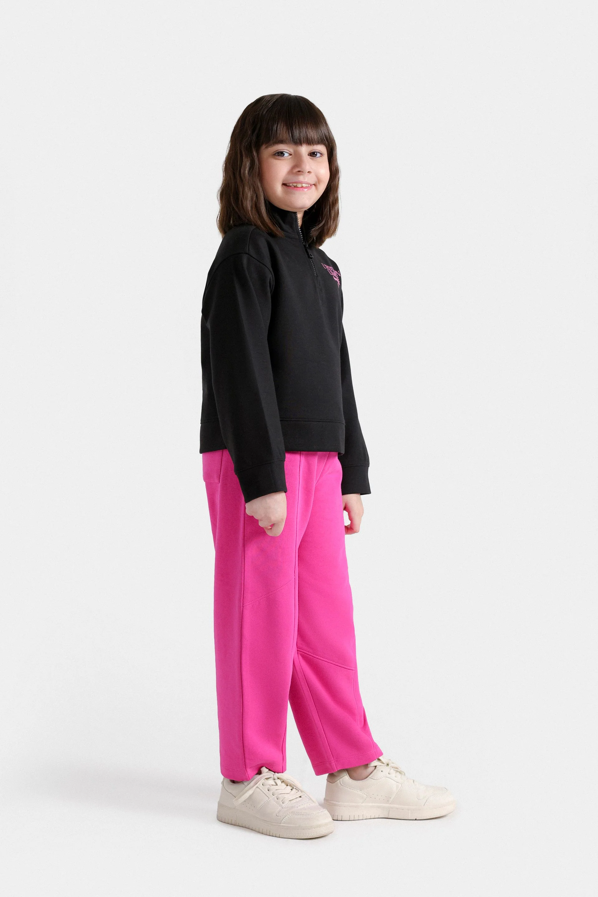 Cropped Quarter Zip-Up Sweatshirt - Image 5