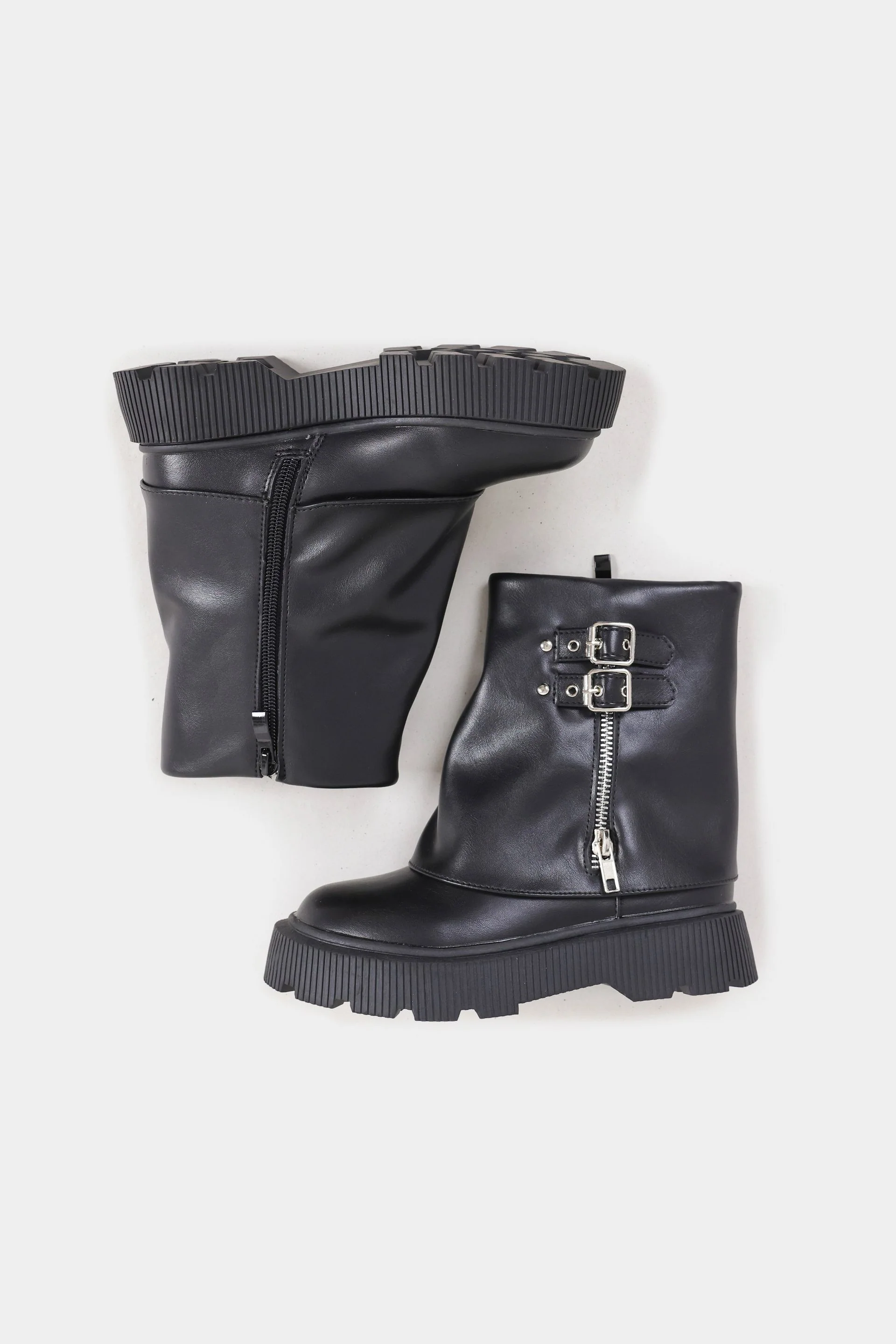 Chunky High Ankle Boots - Image 4