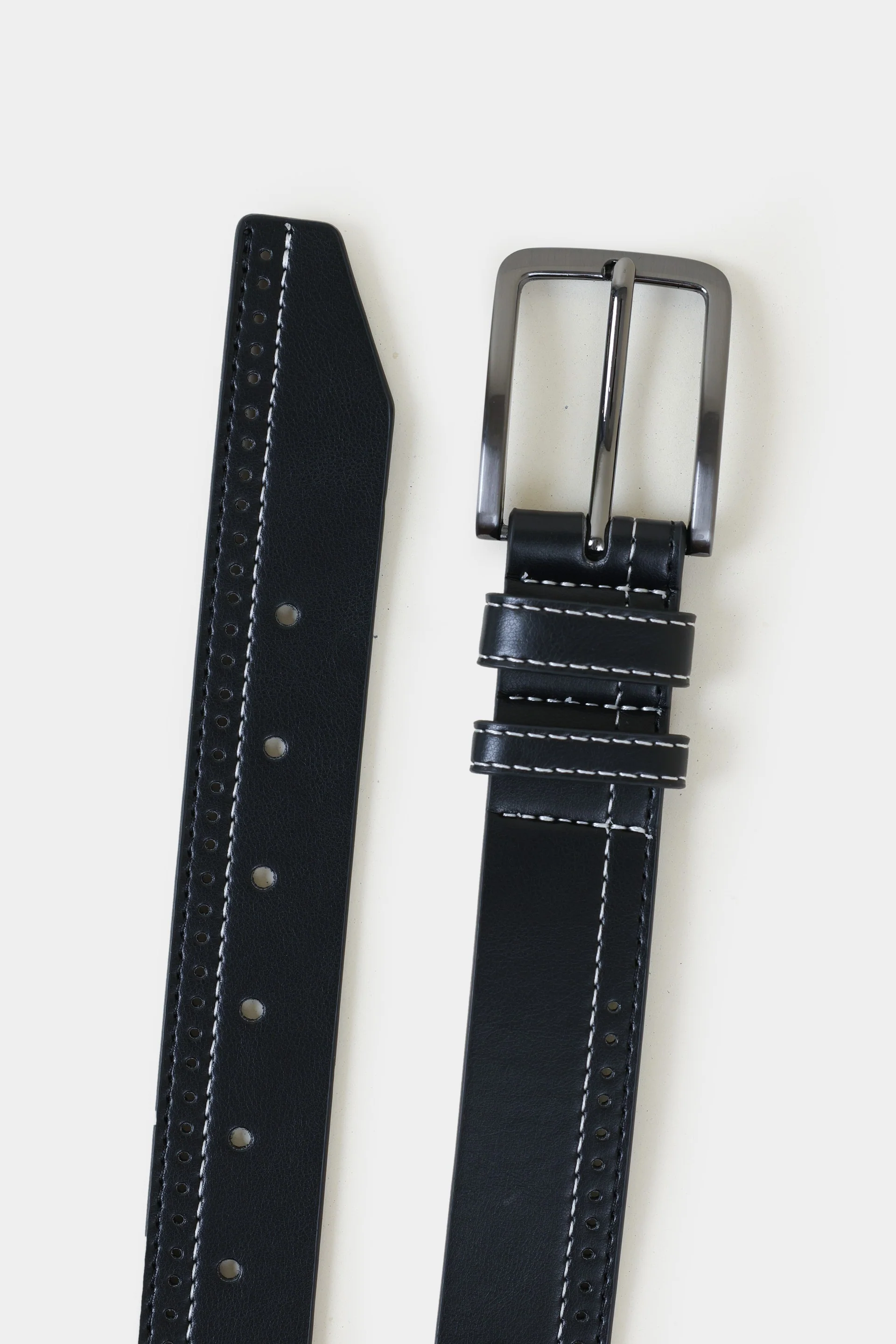 Belt with Contrast Stitch - Image 3