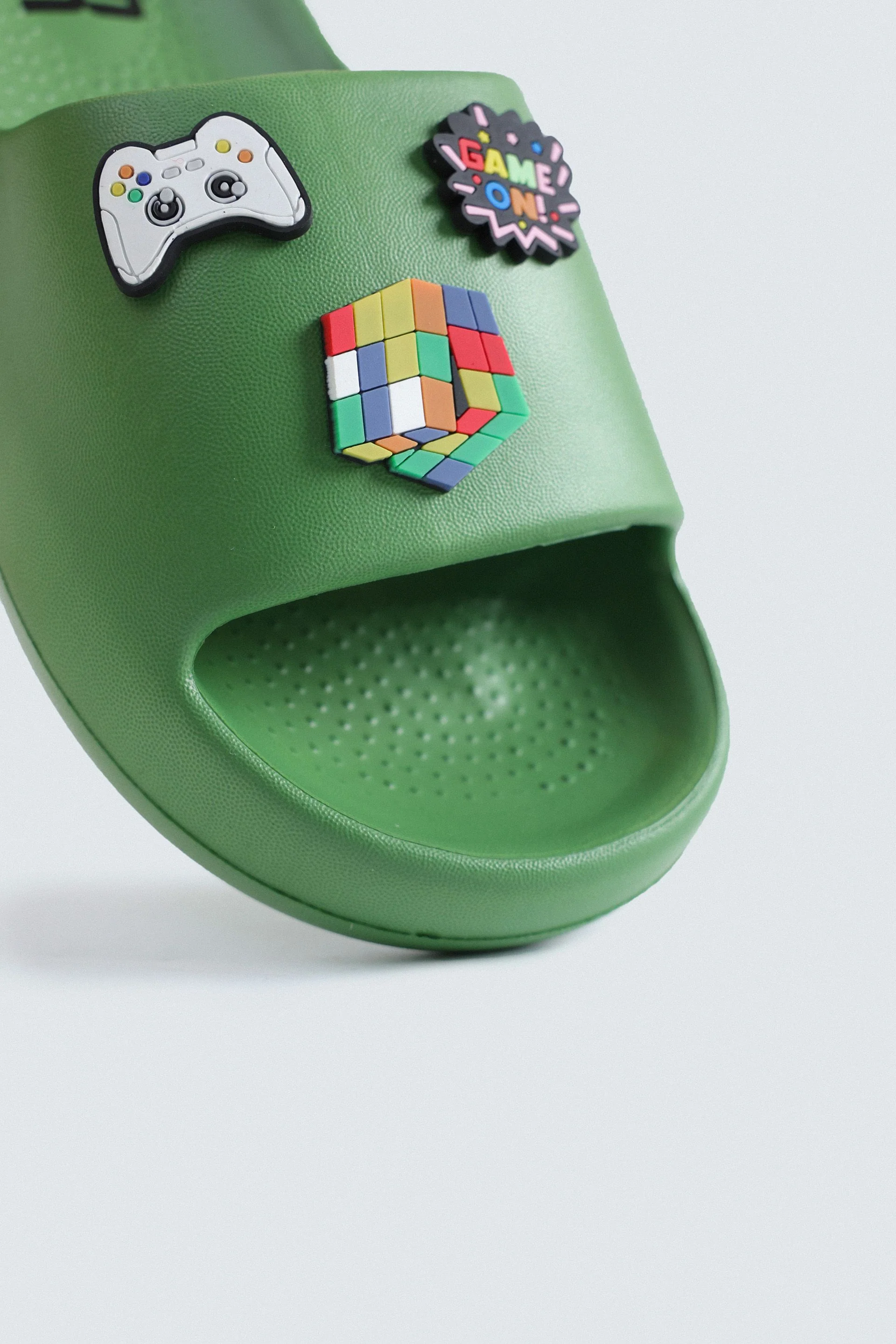 Rubber Slides With Charm Detail - Image 3