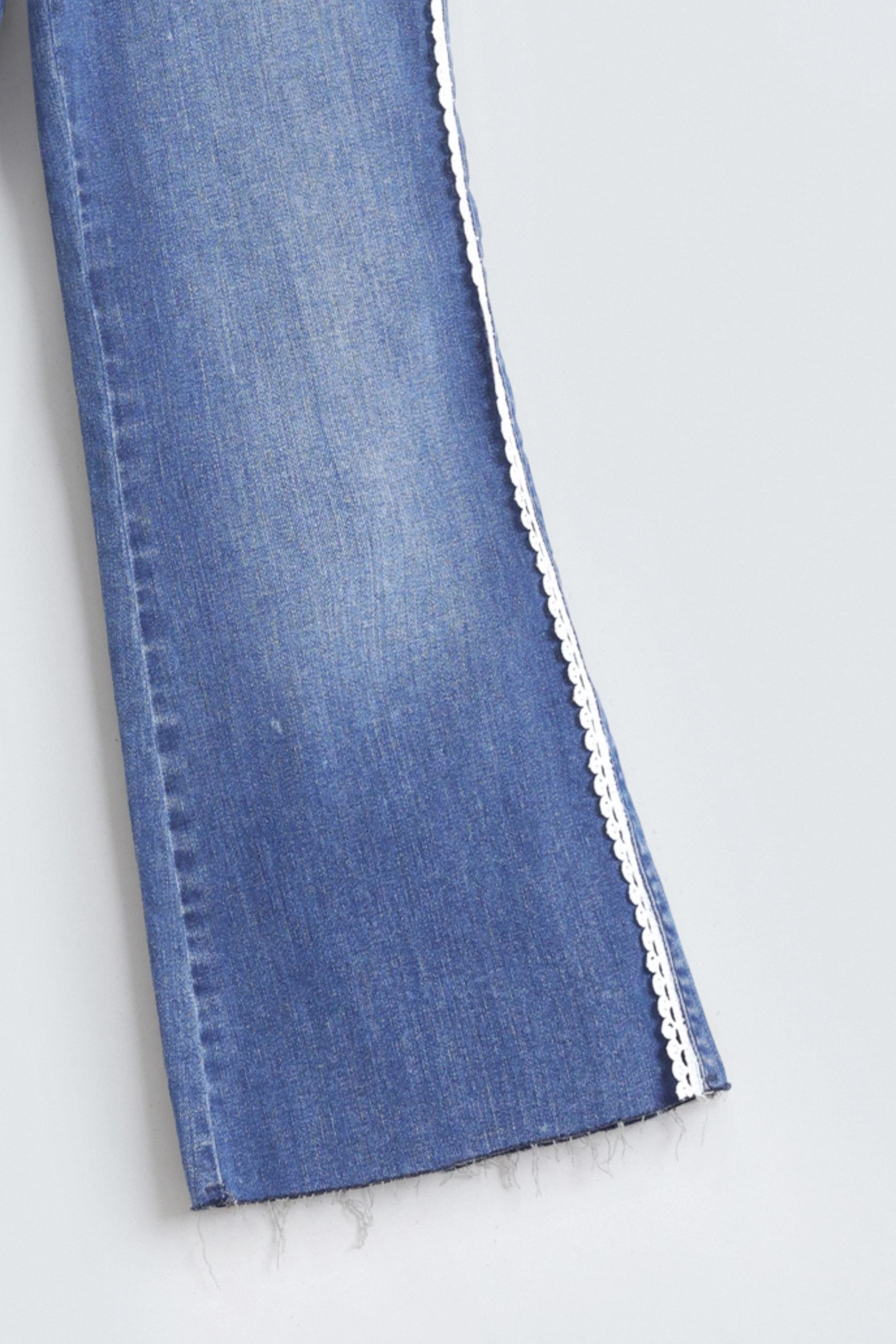 Boot Cut Jeans With Lace Detail - Image 3