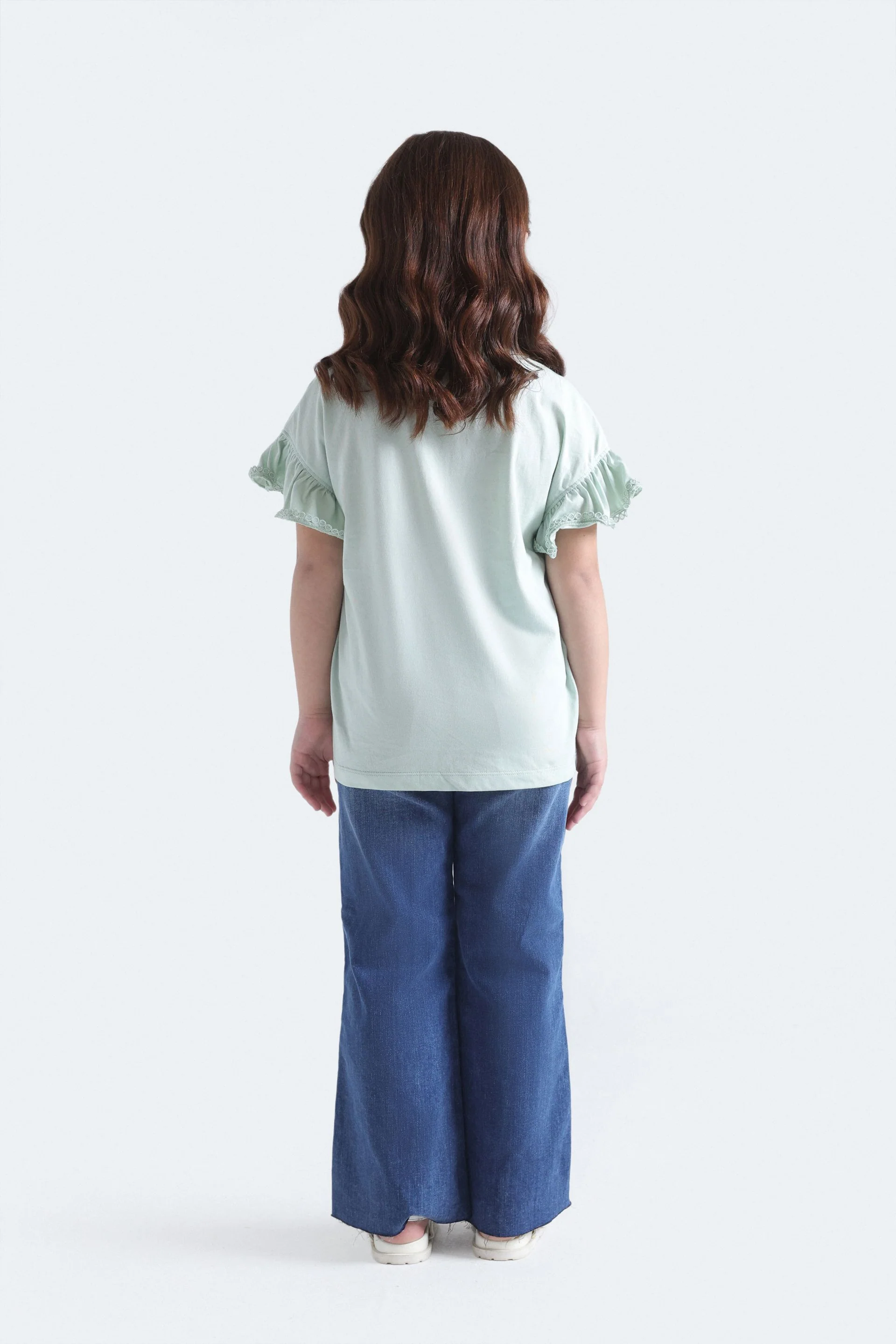 Boot Cut Jeans With Lace Detail - Image 7