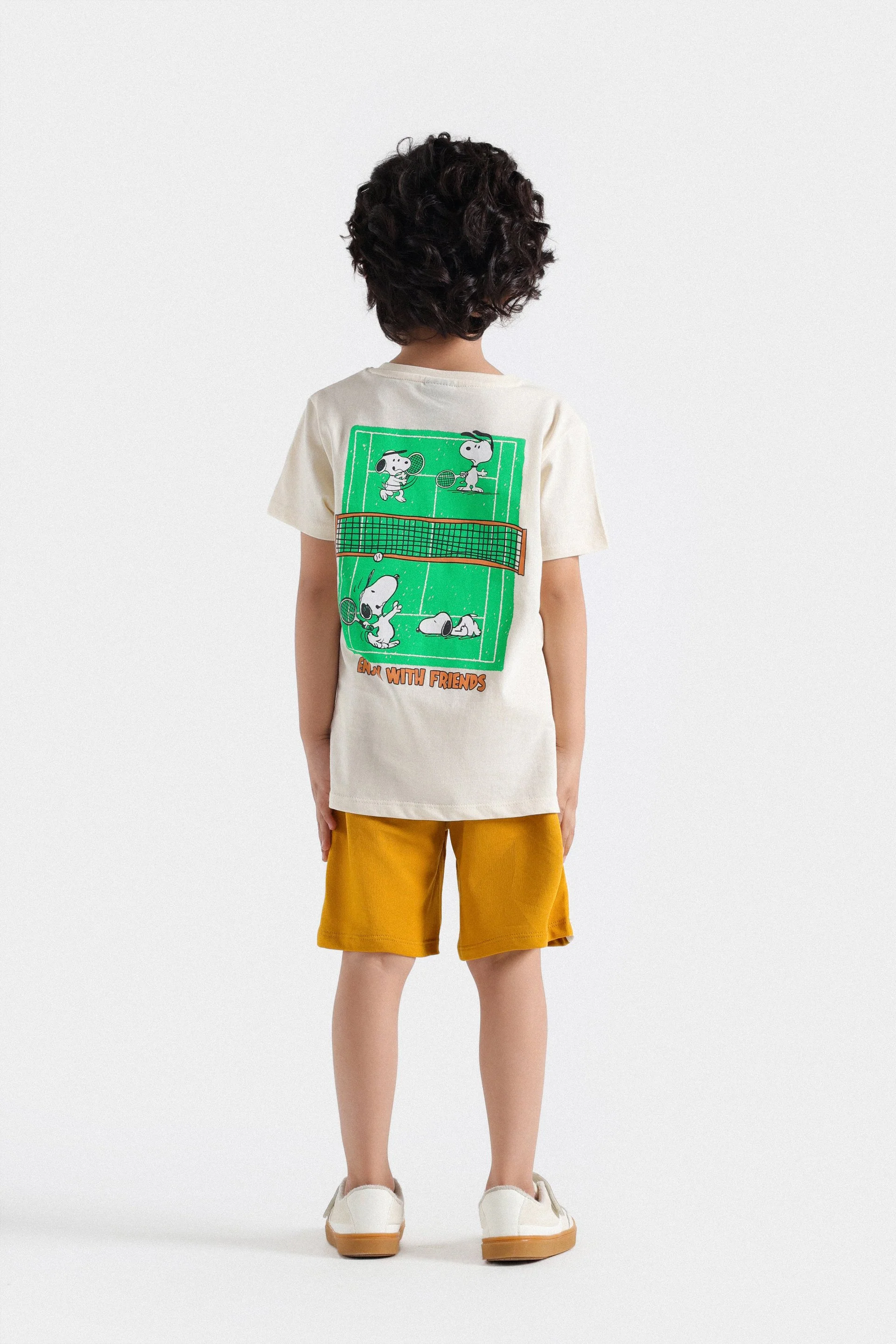 Knitted Shorts With Side Contrast Panel - Image 5