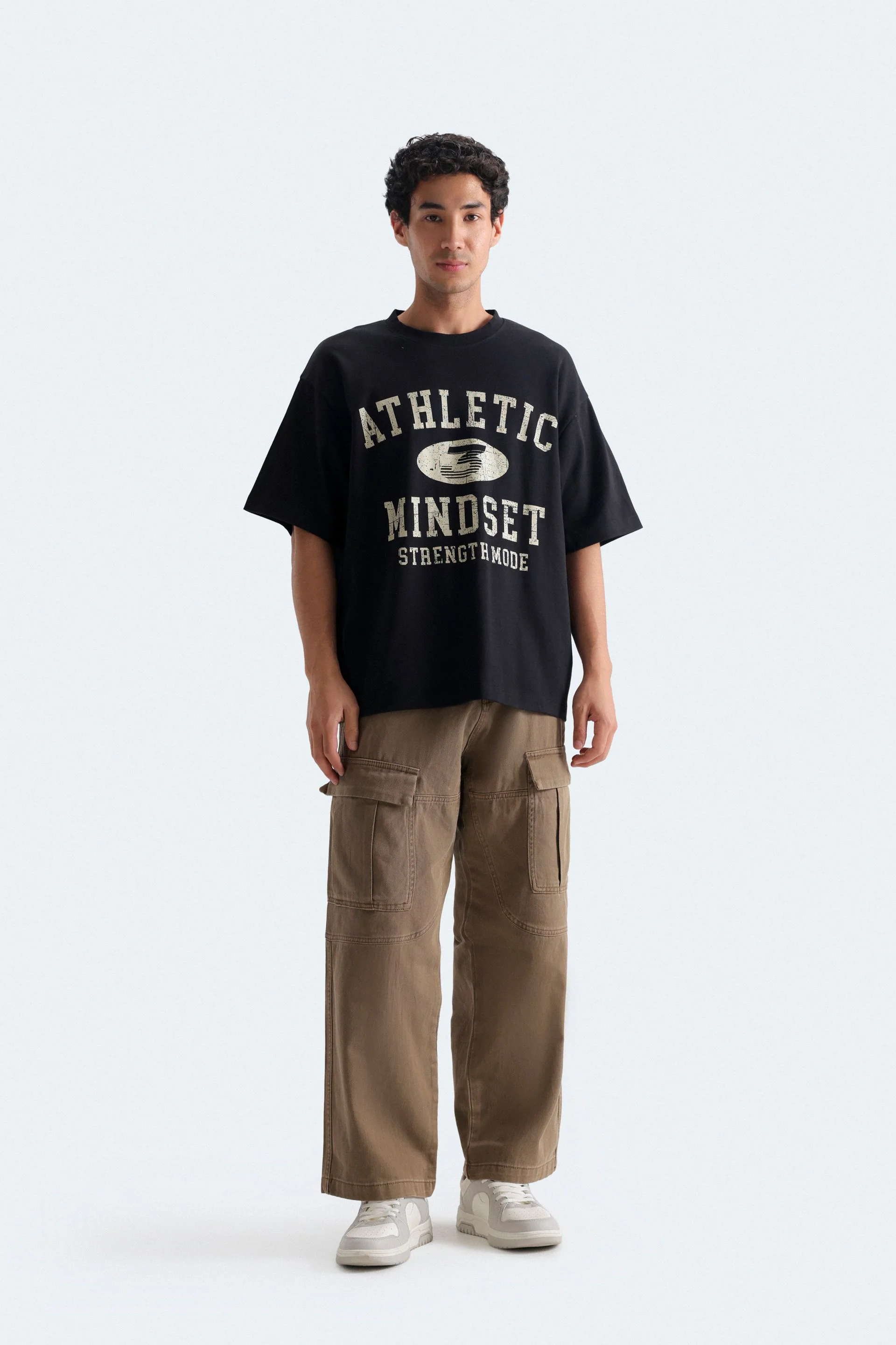 Activewear Slogan Print T-Shirt