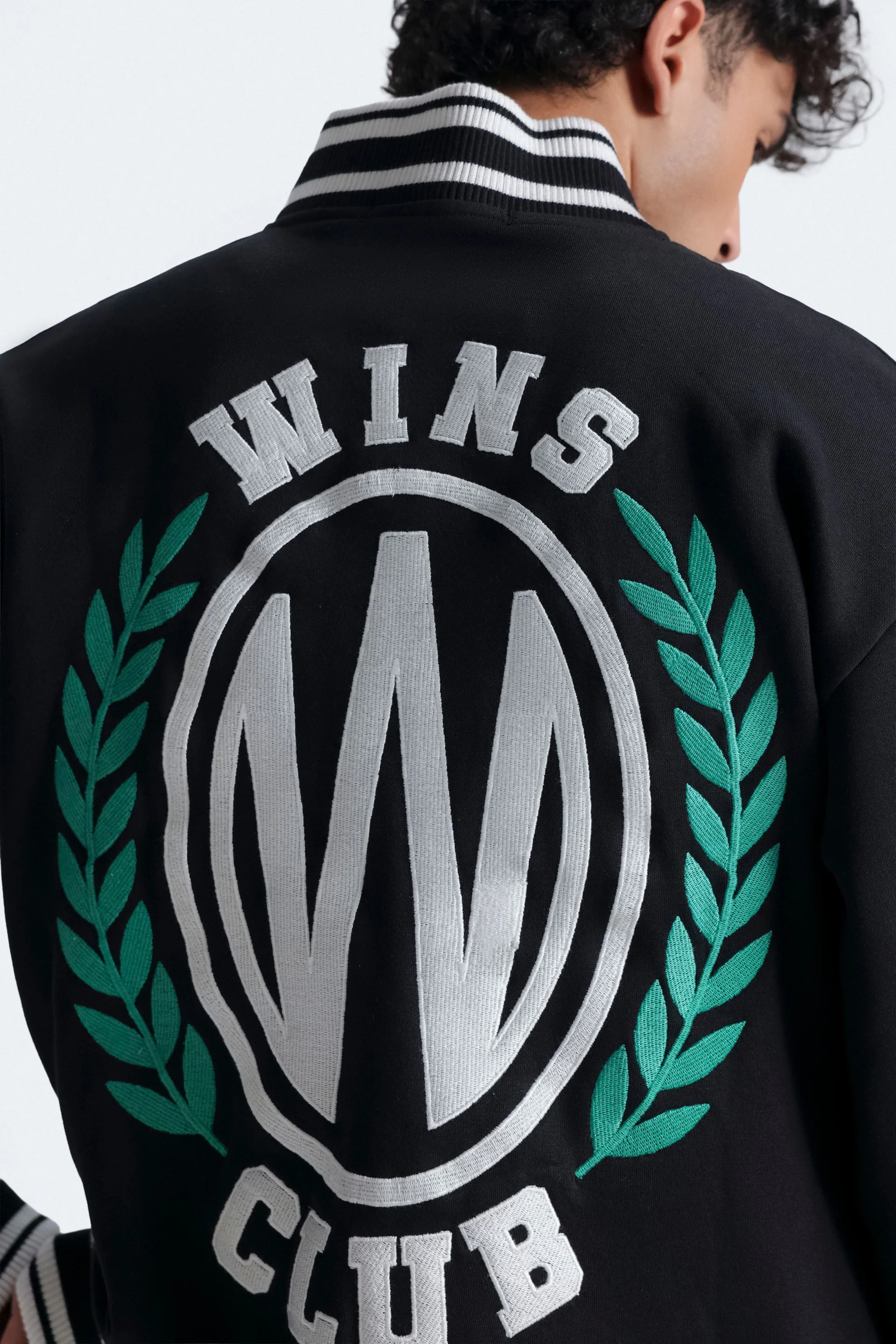 Embroidered Varsity Jacket - Image 4