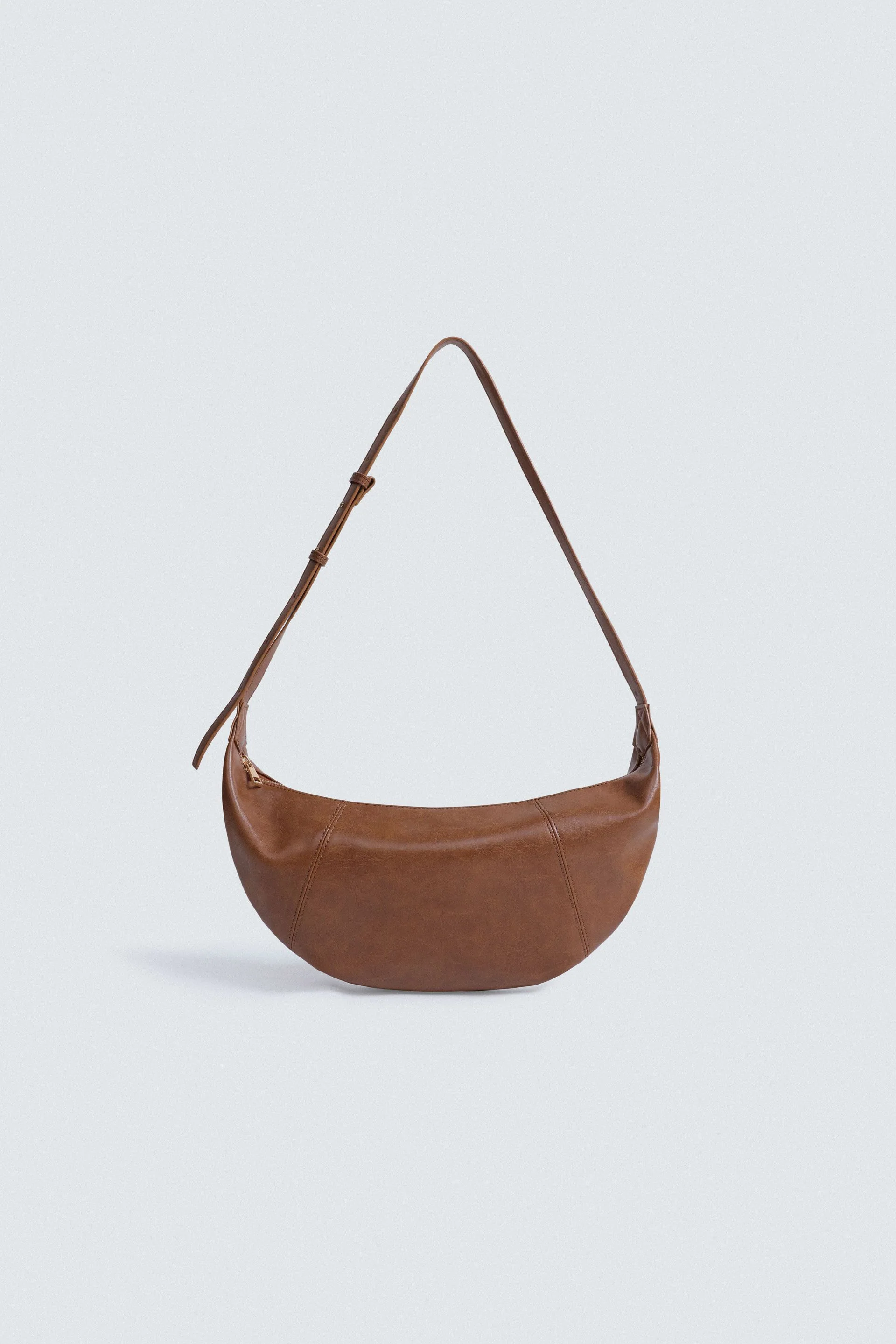 Faux Leather Shoulder Bag