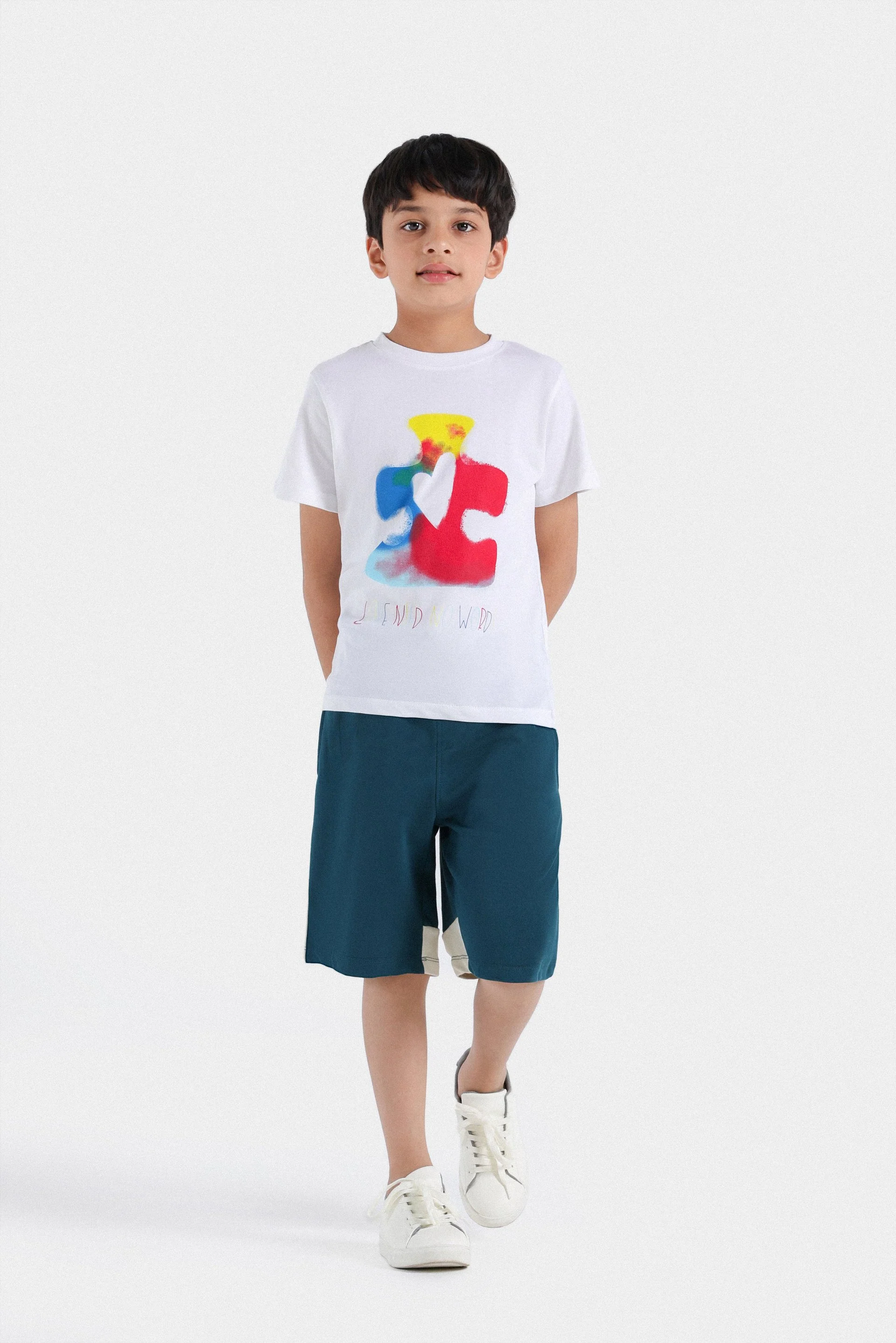 Color-Block Knit Shorts - Image 4